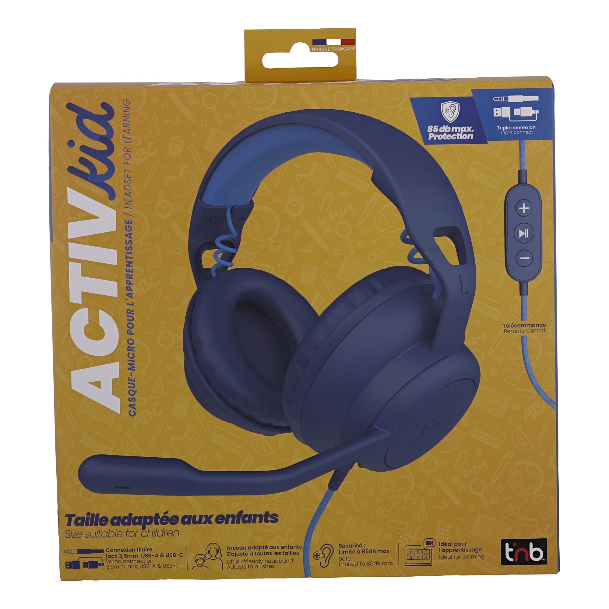 Auriculares con micrófono con cable para niños ACTIVKID - ajuste de talla especial y limitación de decibelios8