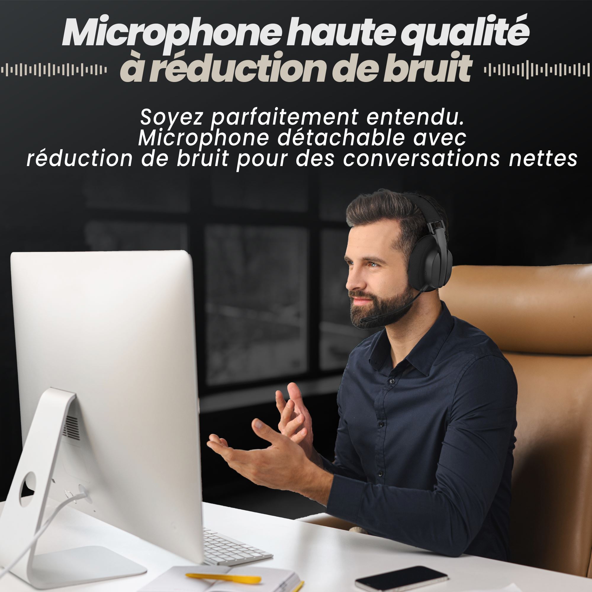 Micro casque Bluetooth®+2,4Ghz ultra léger et confortable - ACTIVLIGHT5