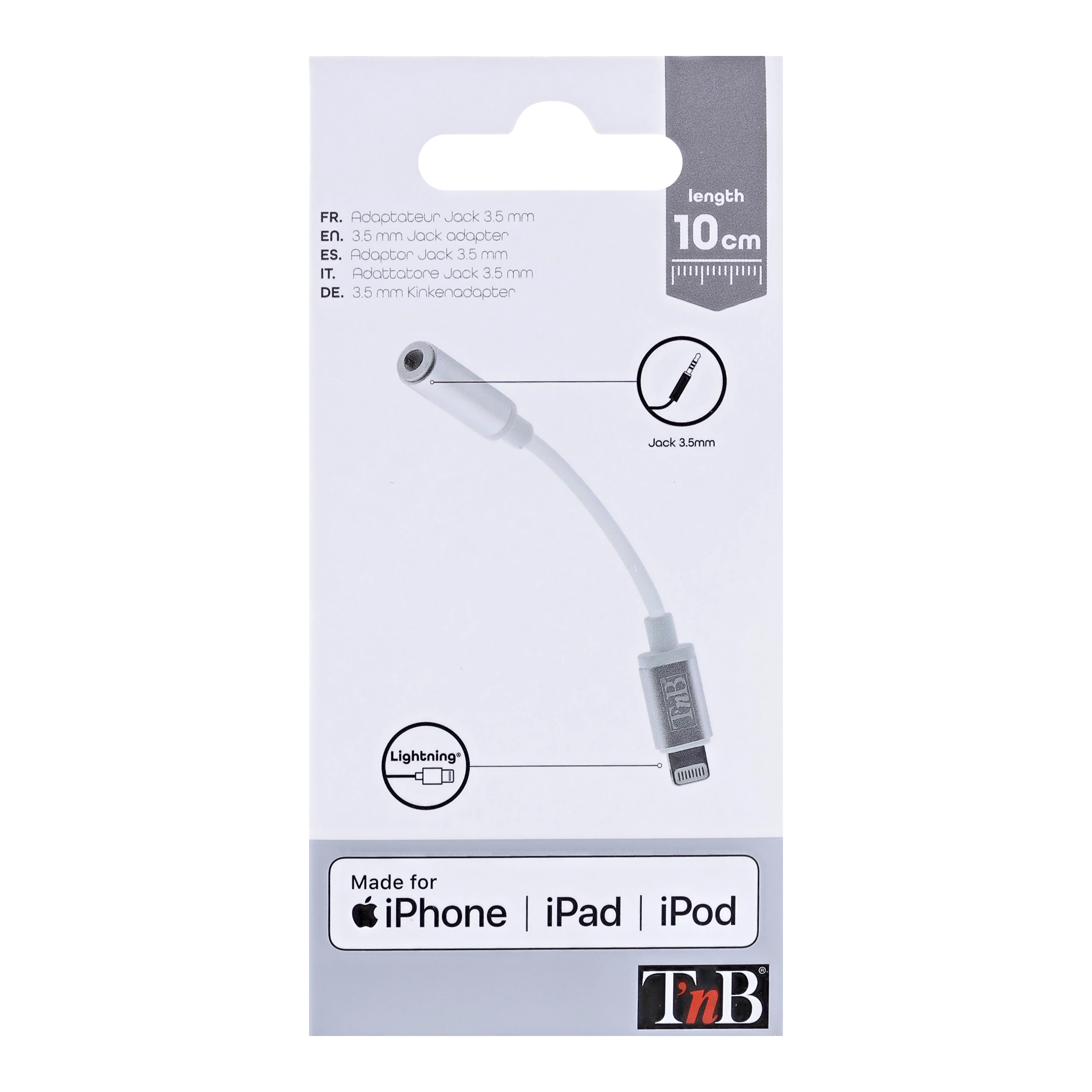 Adaptateur Lightning vers jack 3.5mm4