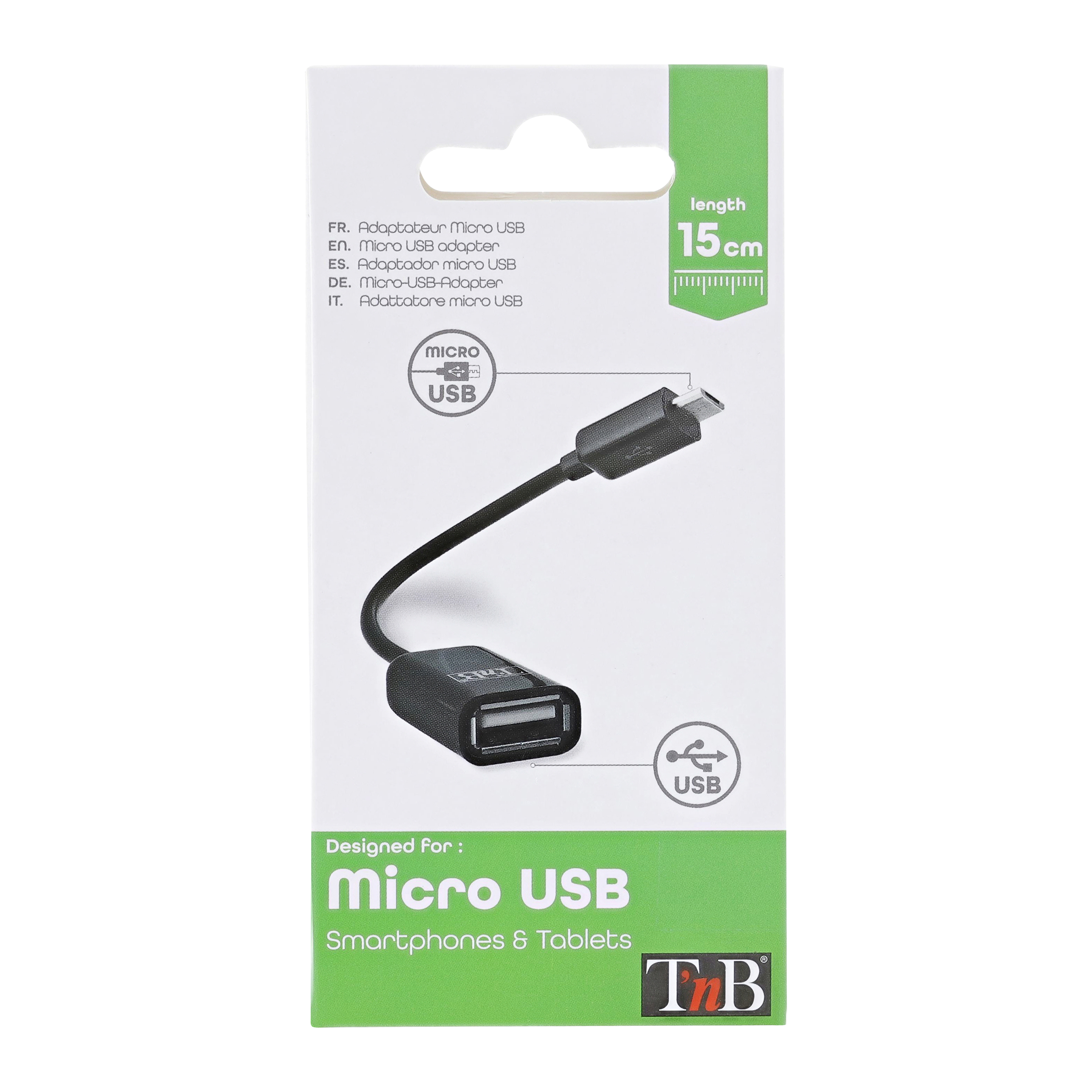 Adaptateur Micro USB OTG vers USB-A 2.15