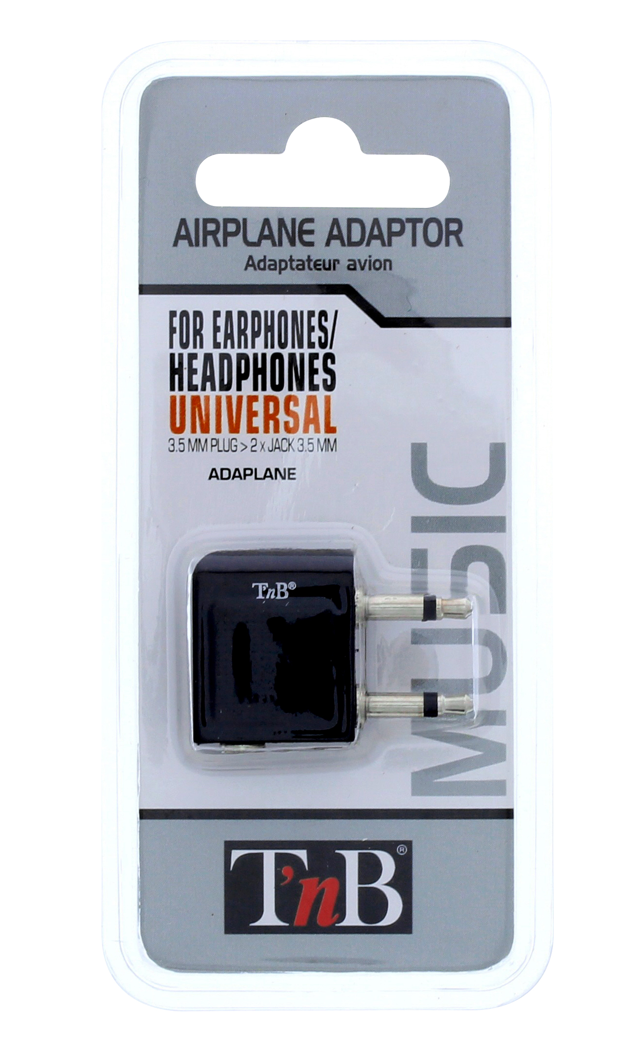 Adaptateur audio pour avion jack 3,5mm mâle / 2 jack 3,5mm femelle4