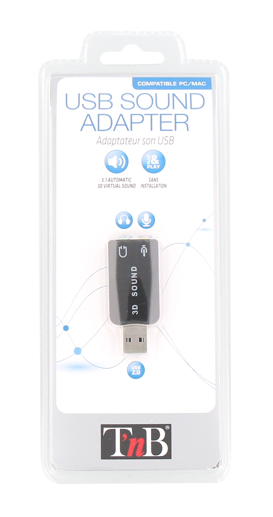 Adaptateur audio USB 5.1 vers double jack4