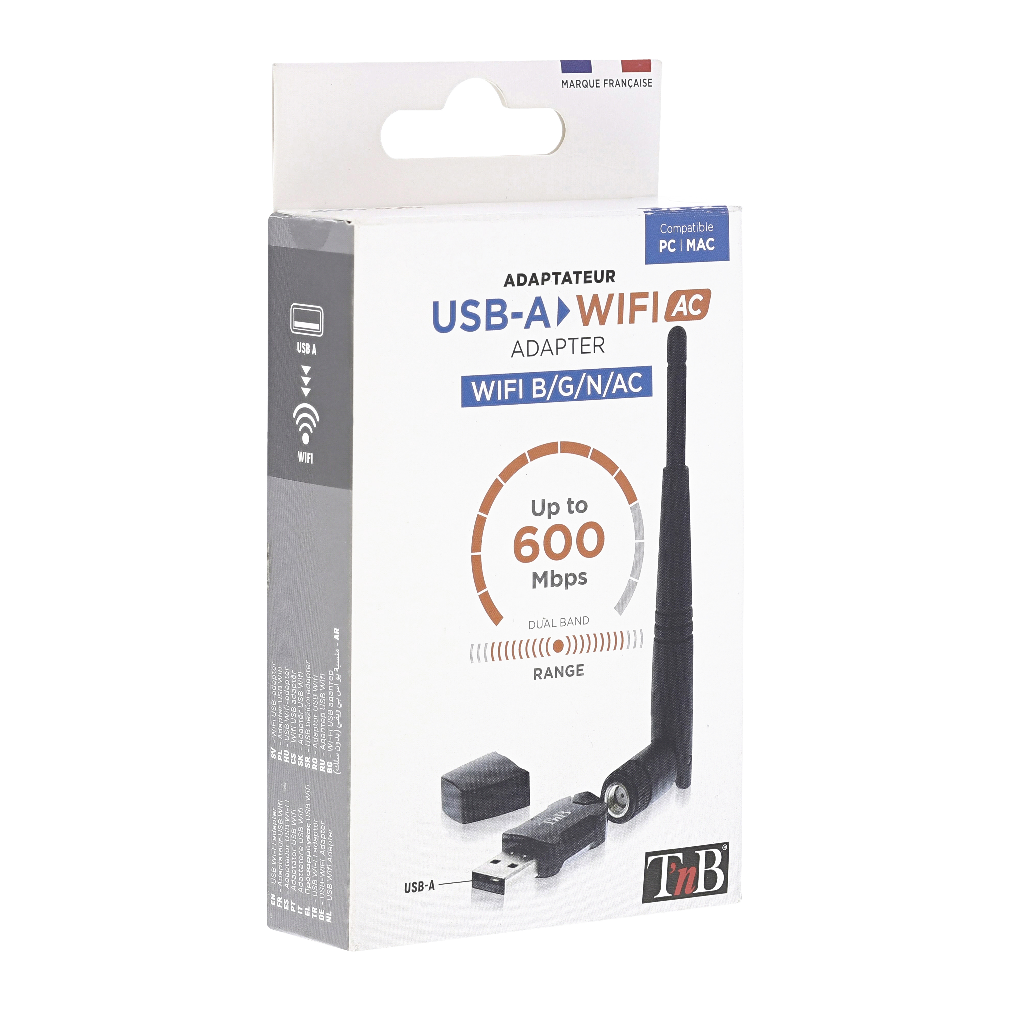 Dongle Wi-Fi de 600 Mbps con antena desmontable3