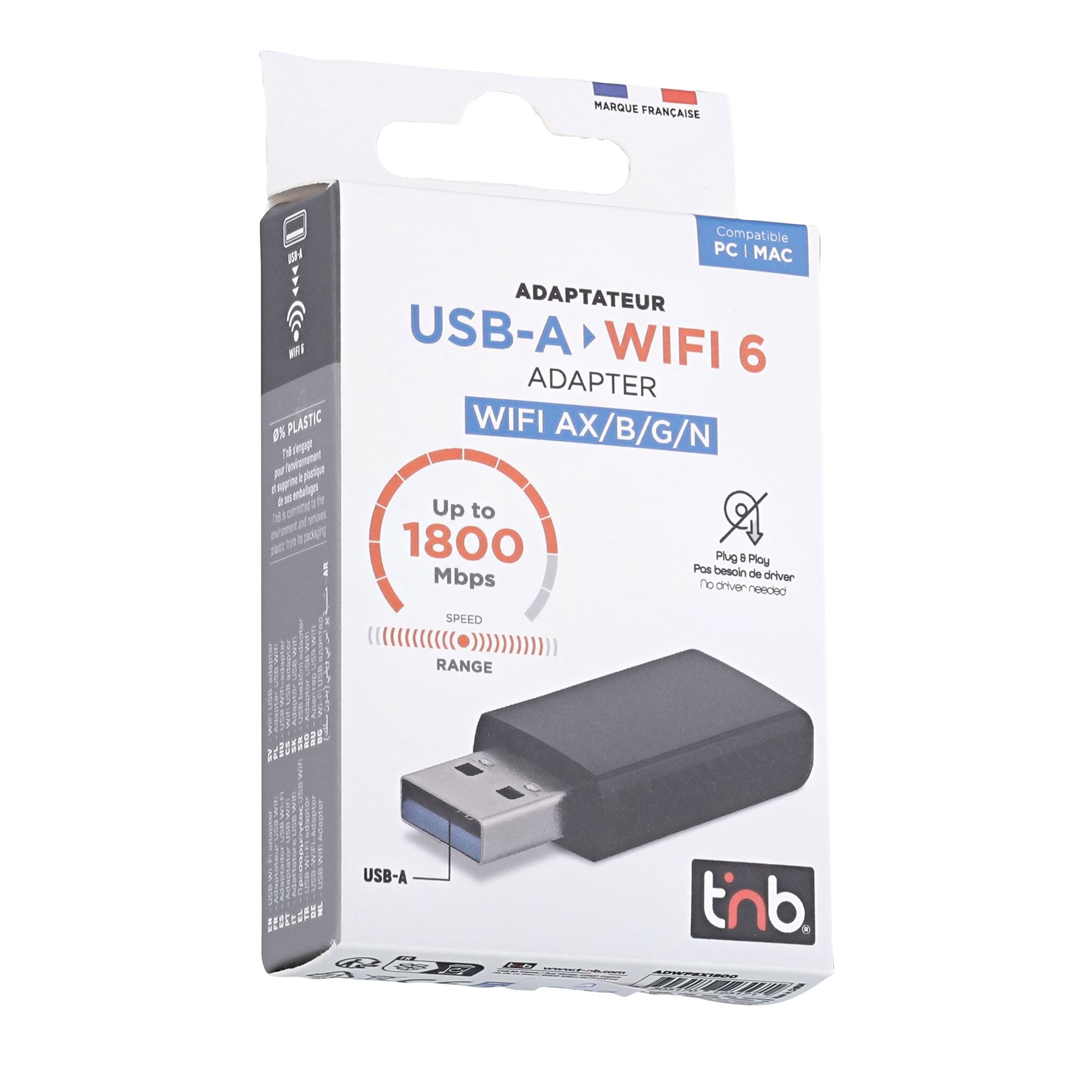 USB-A Wi-Fi 6 Key 1800 Mbps3