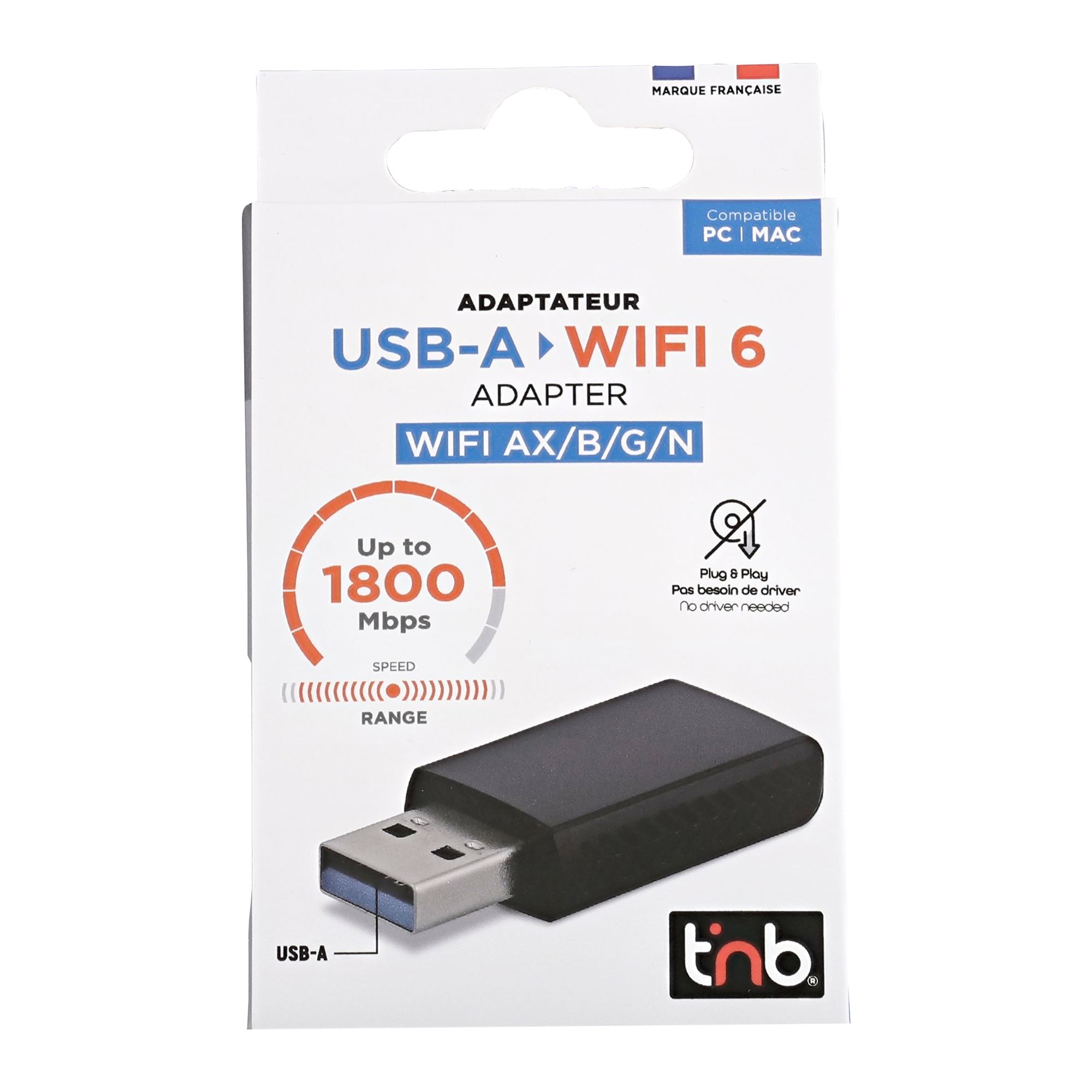 USB-A Wi-Fi 6 Key 1800 Mbps4