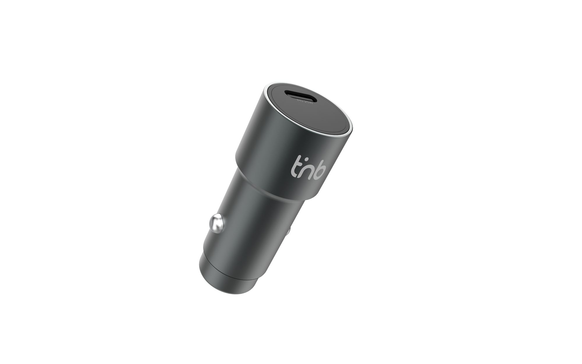 Cargador de coche USB-C de 25 W – Aluminio reciclado – Gris antracita4