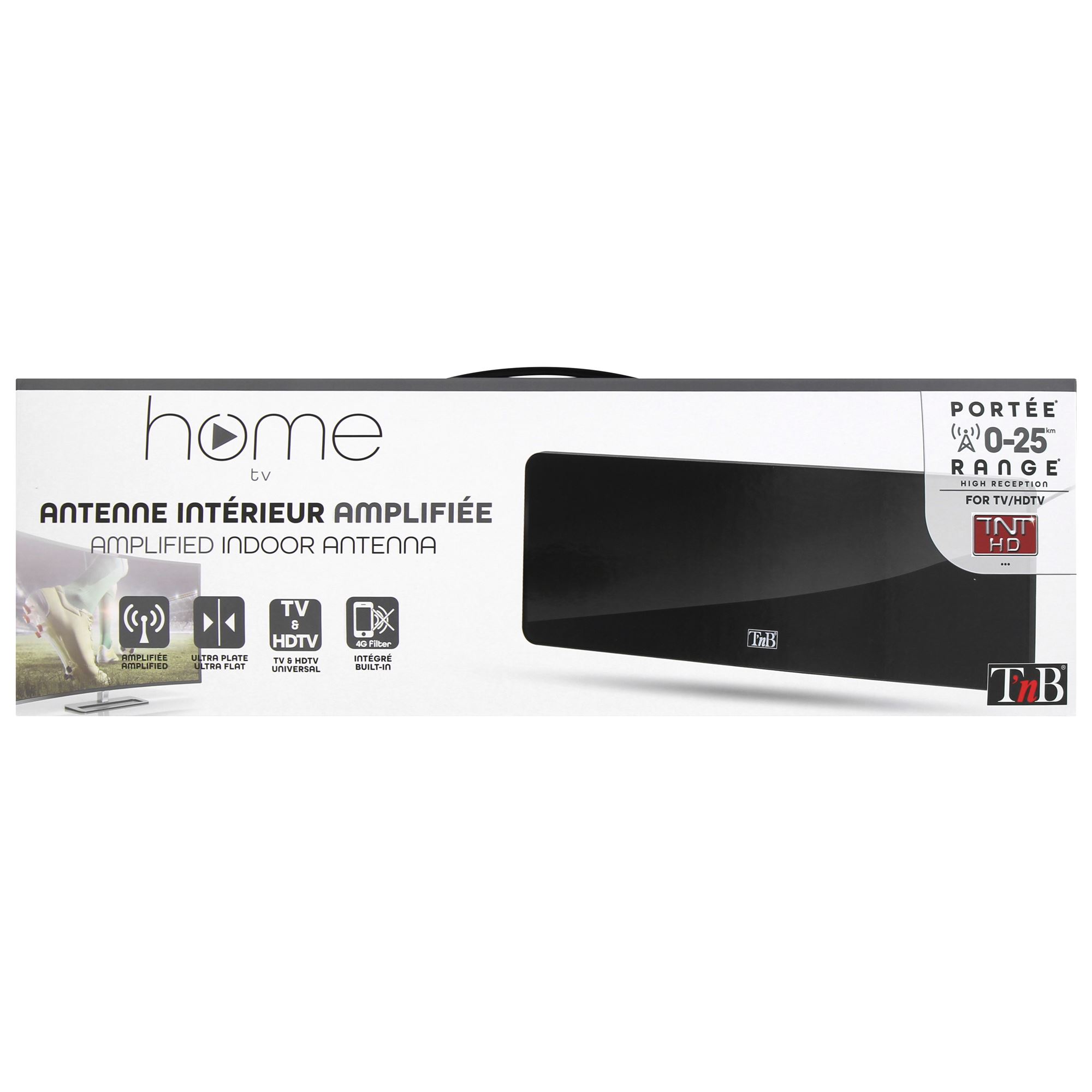 Intenne intérieure plate 52 dB filtre 4G intégré4