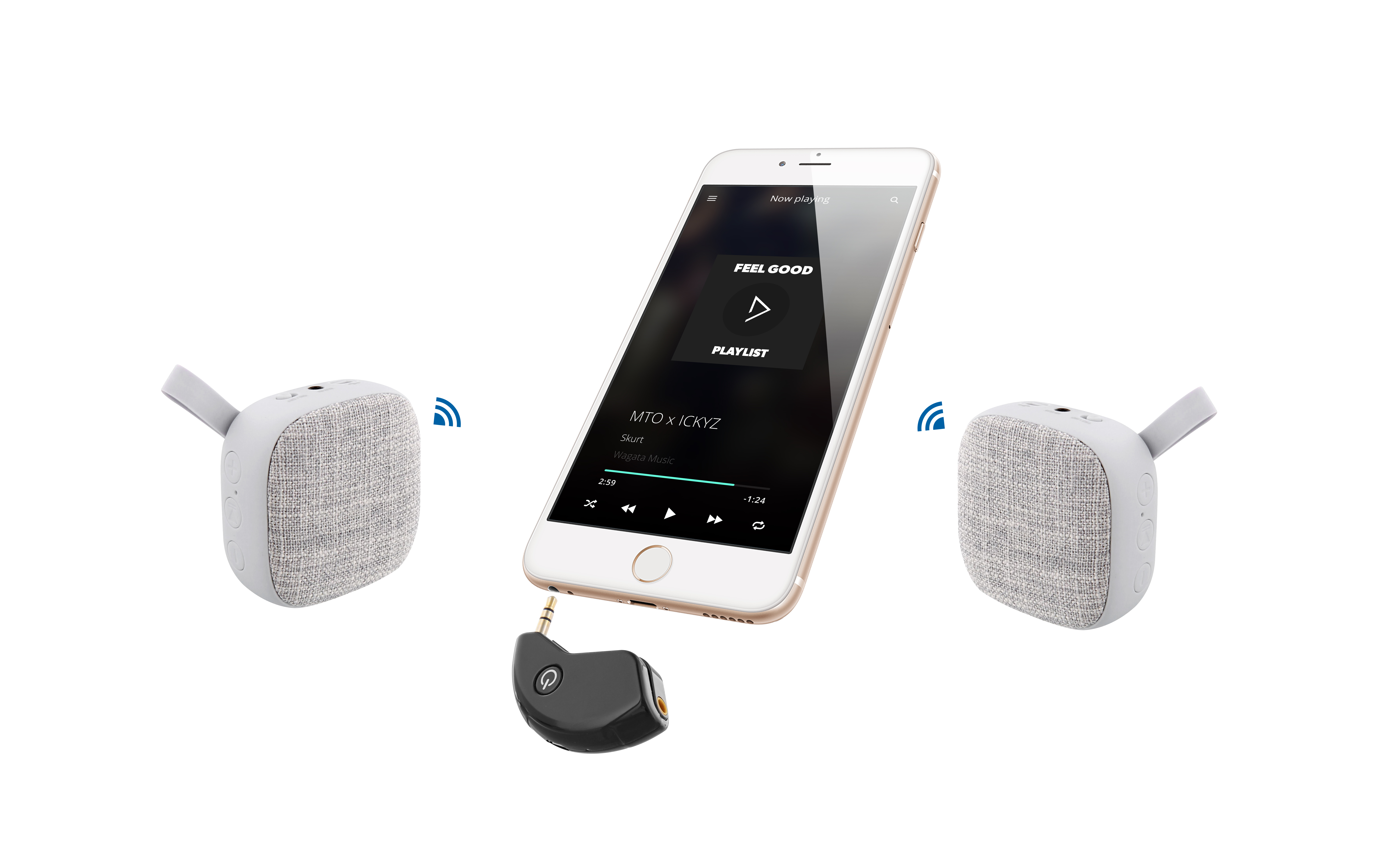 Transmetteur Bluetooth 4.1 jack 3,5mm6