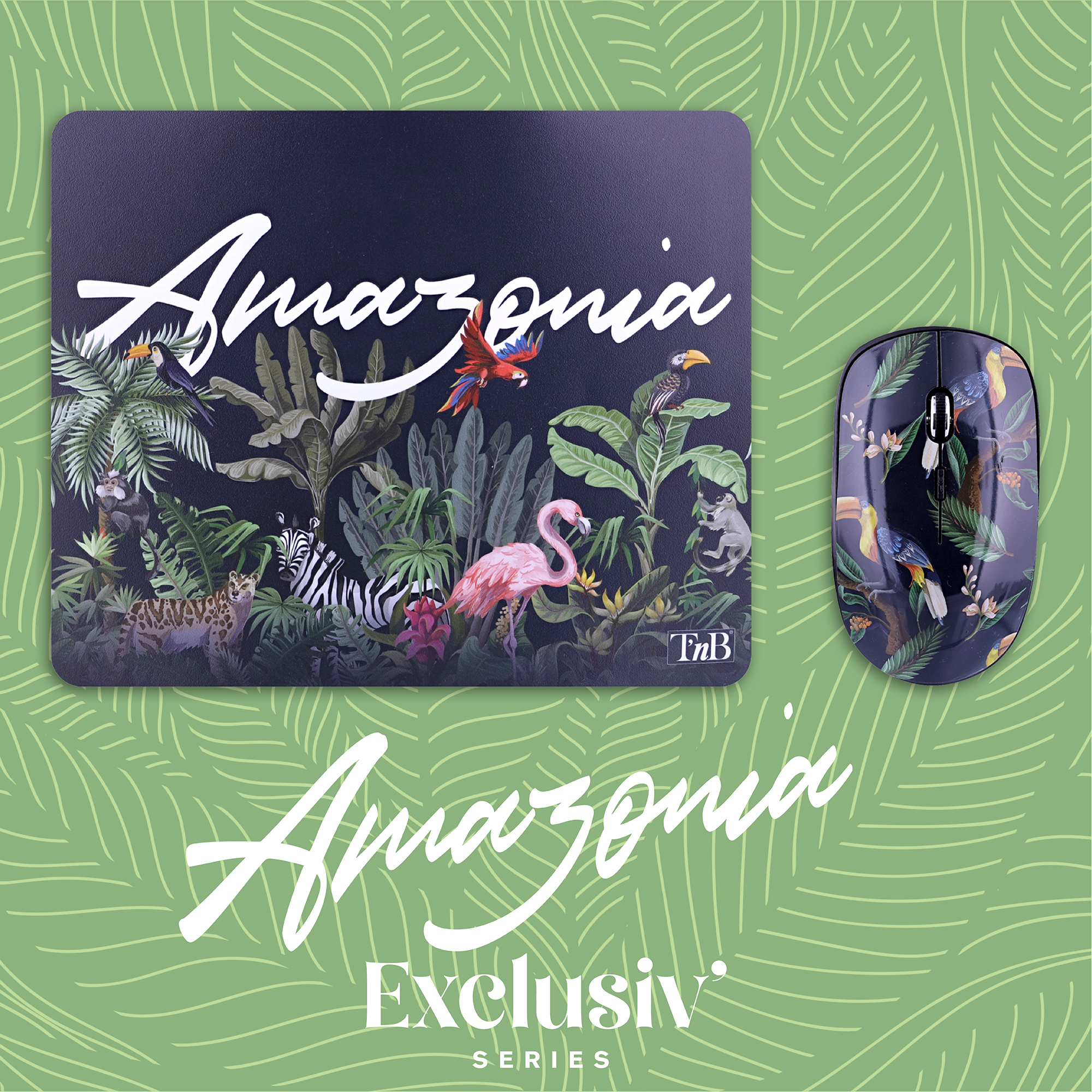 Bundle tapis de souris et souris sans fil AMAZONIA EXCLUSIV3