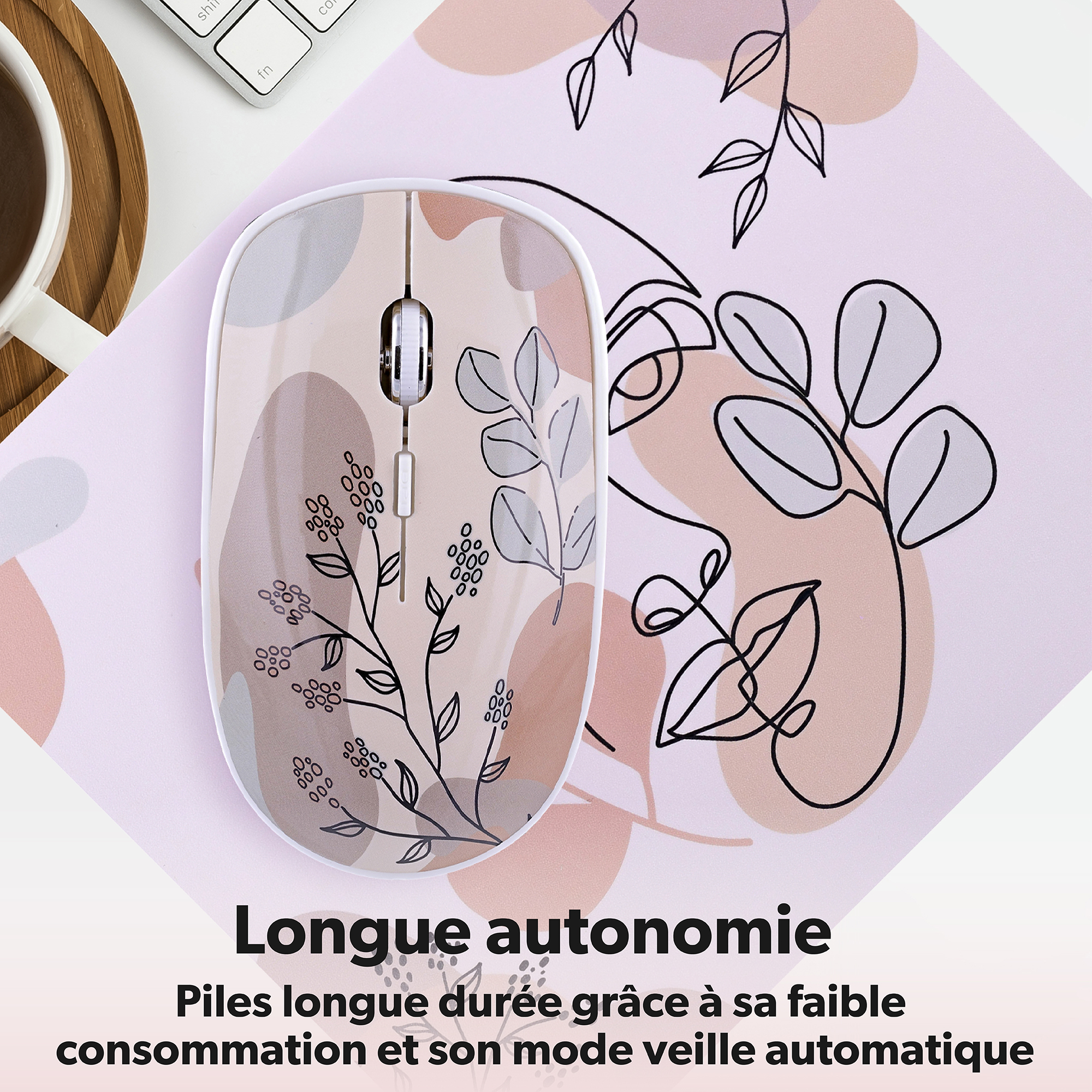 Paquete de alfombrilla y ratón inalámbrico ART EXCLUSIV4