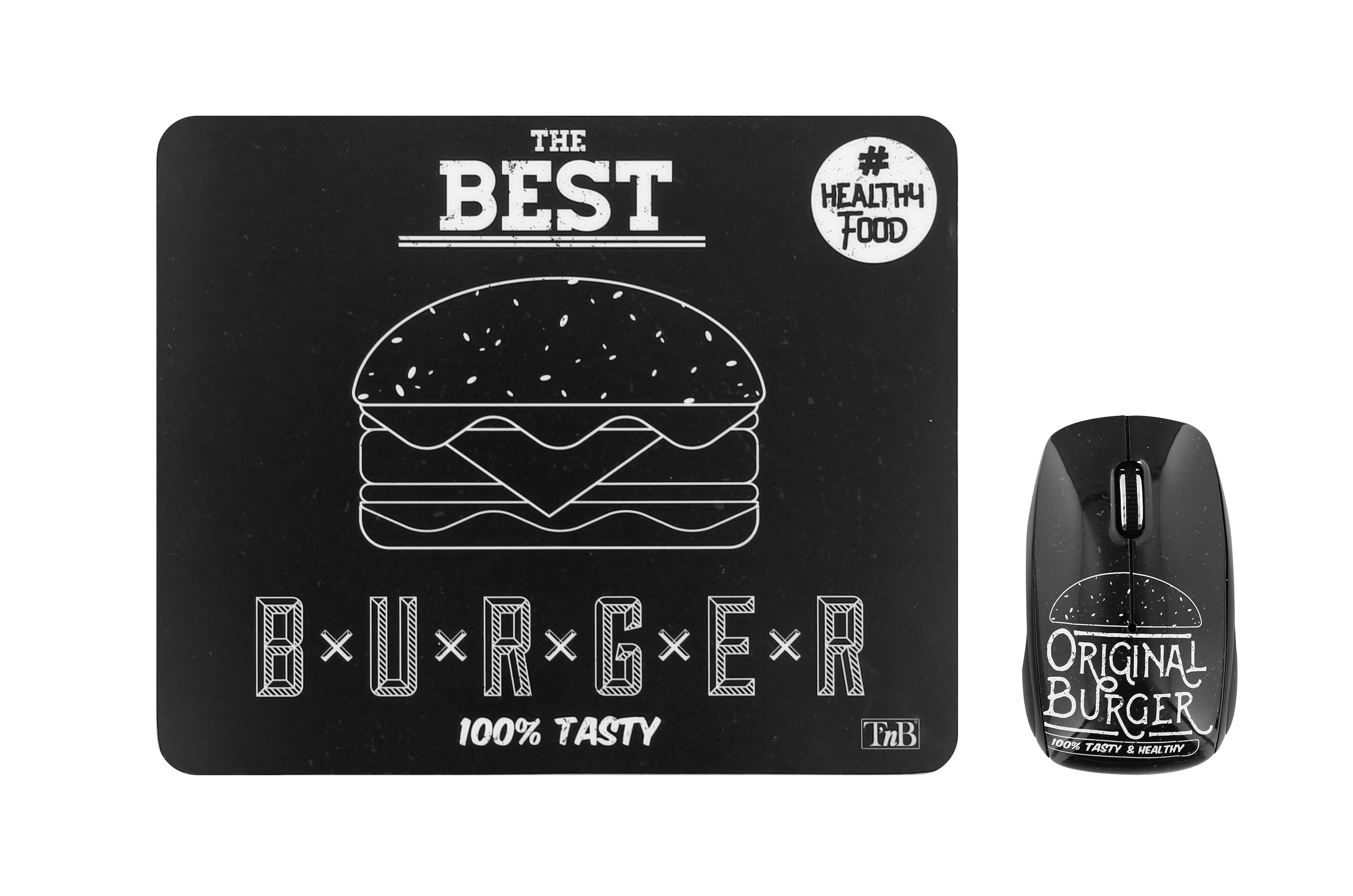 BURGER EXCLUSIV Wireless Mouse and Mouse Pad Bundle2