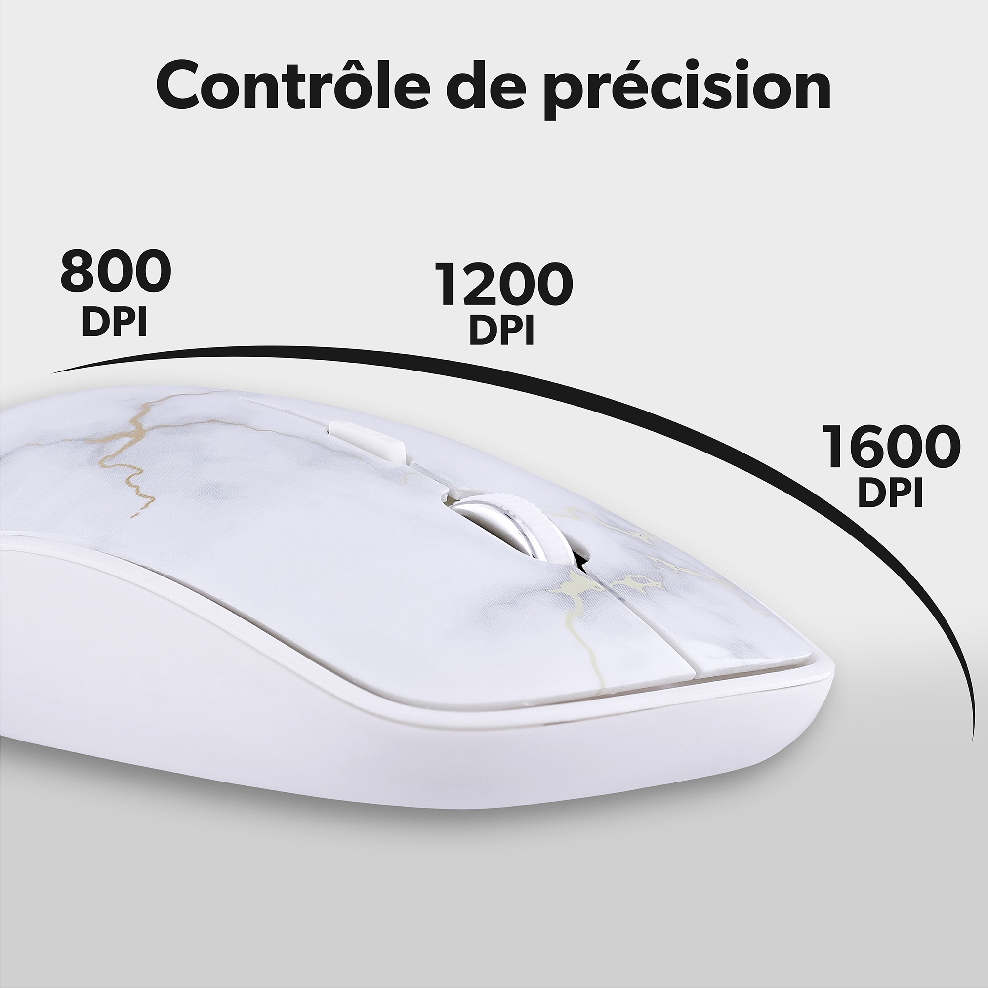 Bundle tapis de souris et souris sans fil GOLD EXCLUSIV6