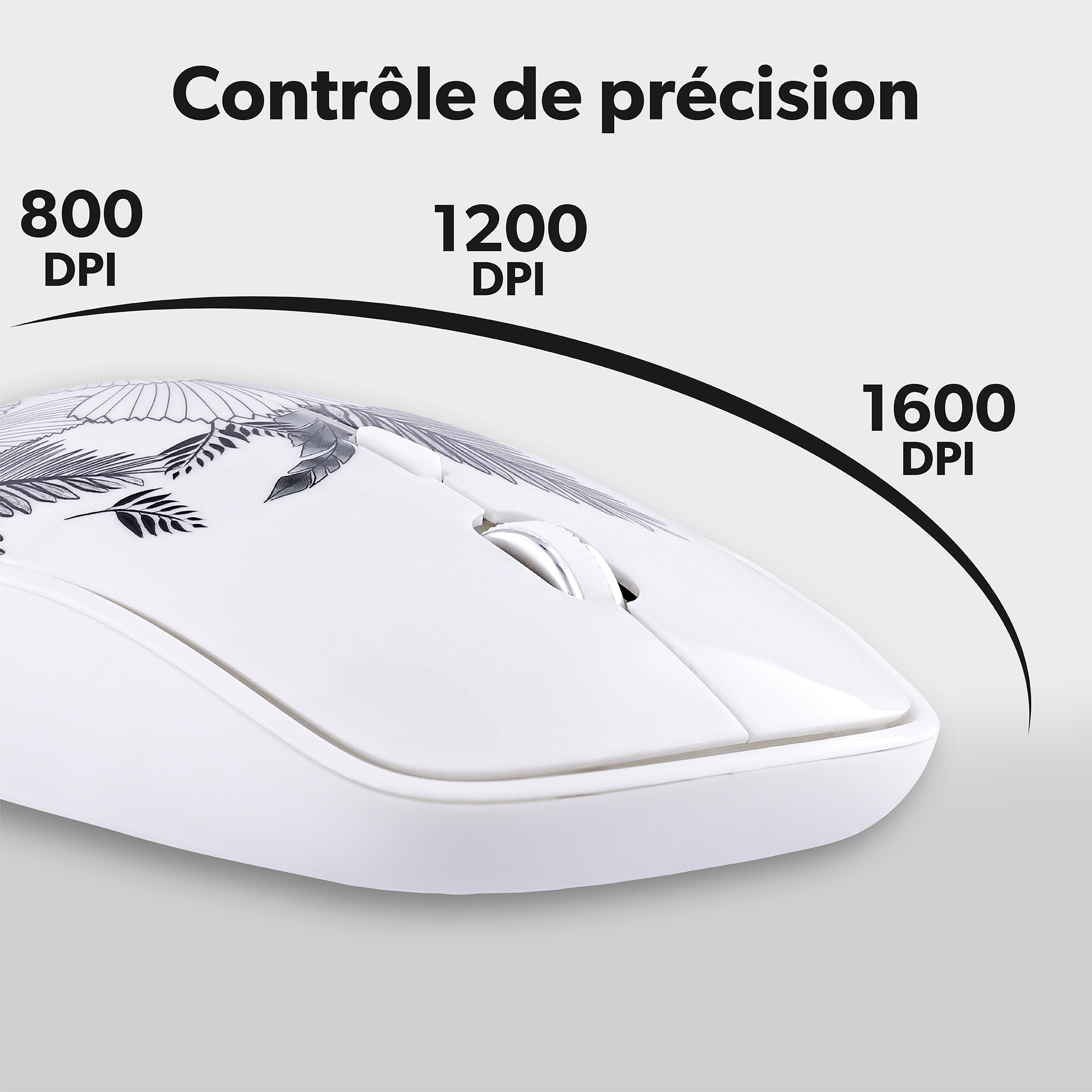 Bundle tapis de souris et souris sans fil LEAF EXCLUSIV6