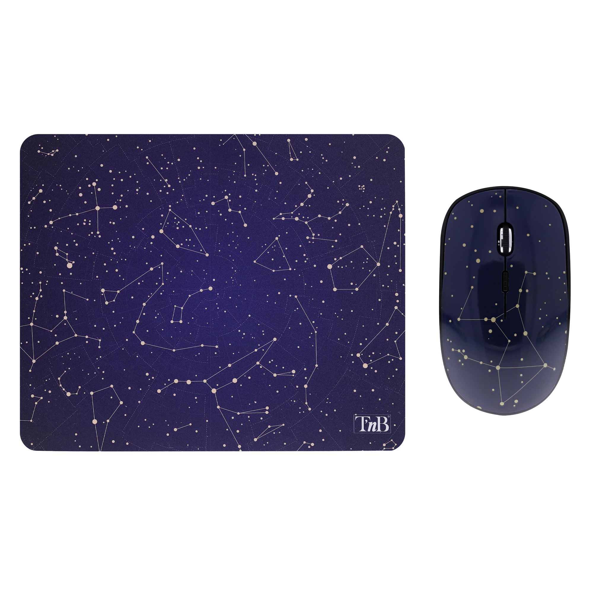 Paquete de alfombrilla para ratón y ratón inalámbrico SPACE EXCLUSIV1