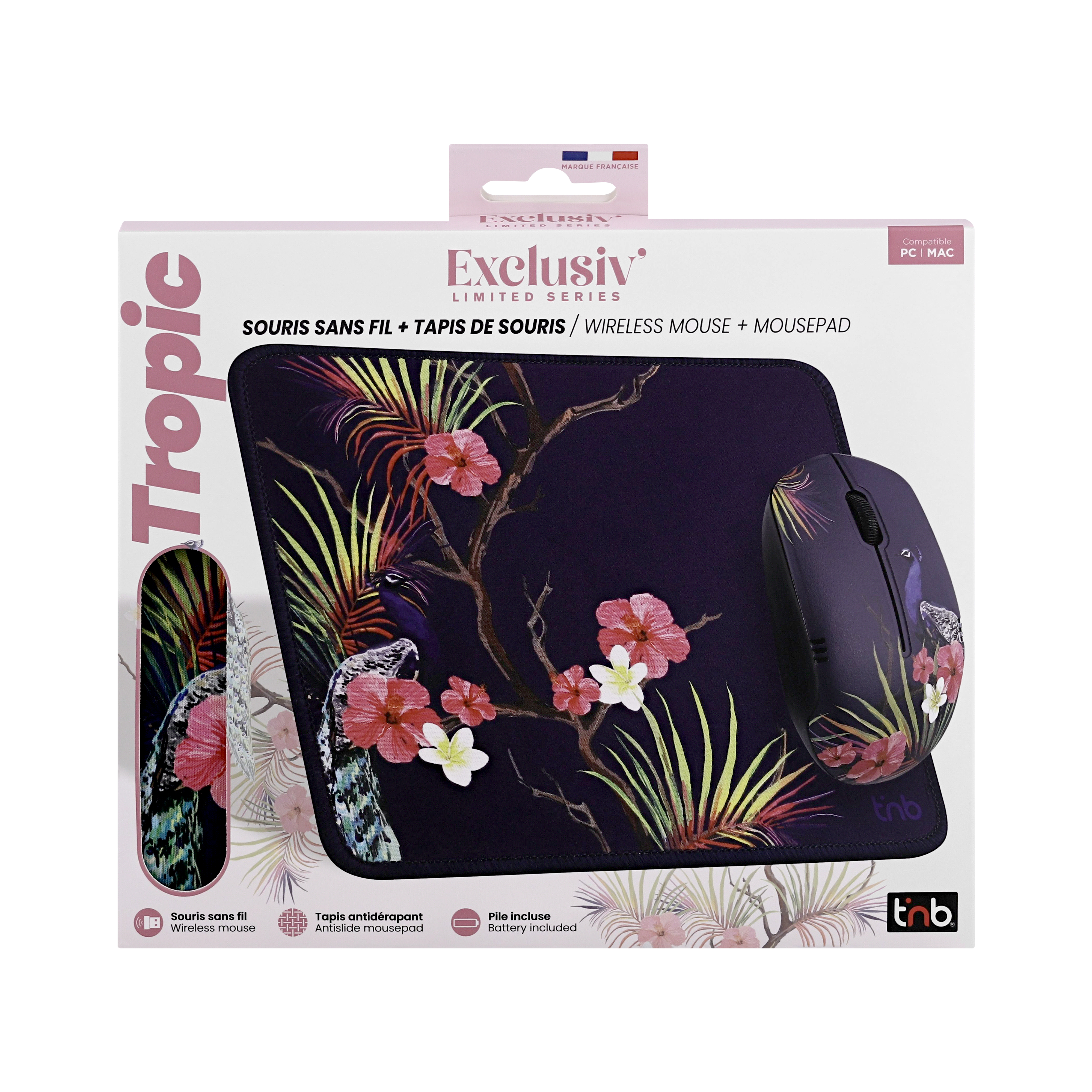 Pack tapis + souris design TROPIC - COLLECTION EXCLUSIV'5