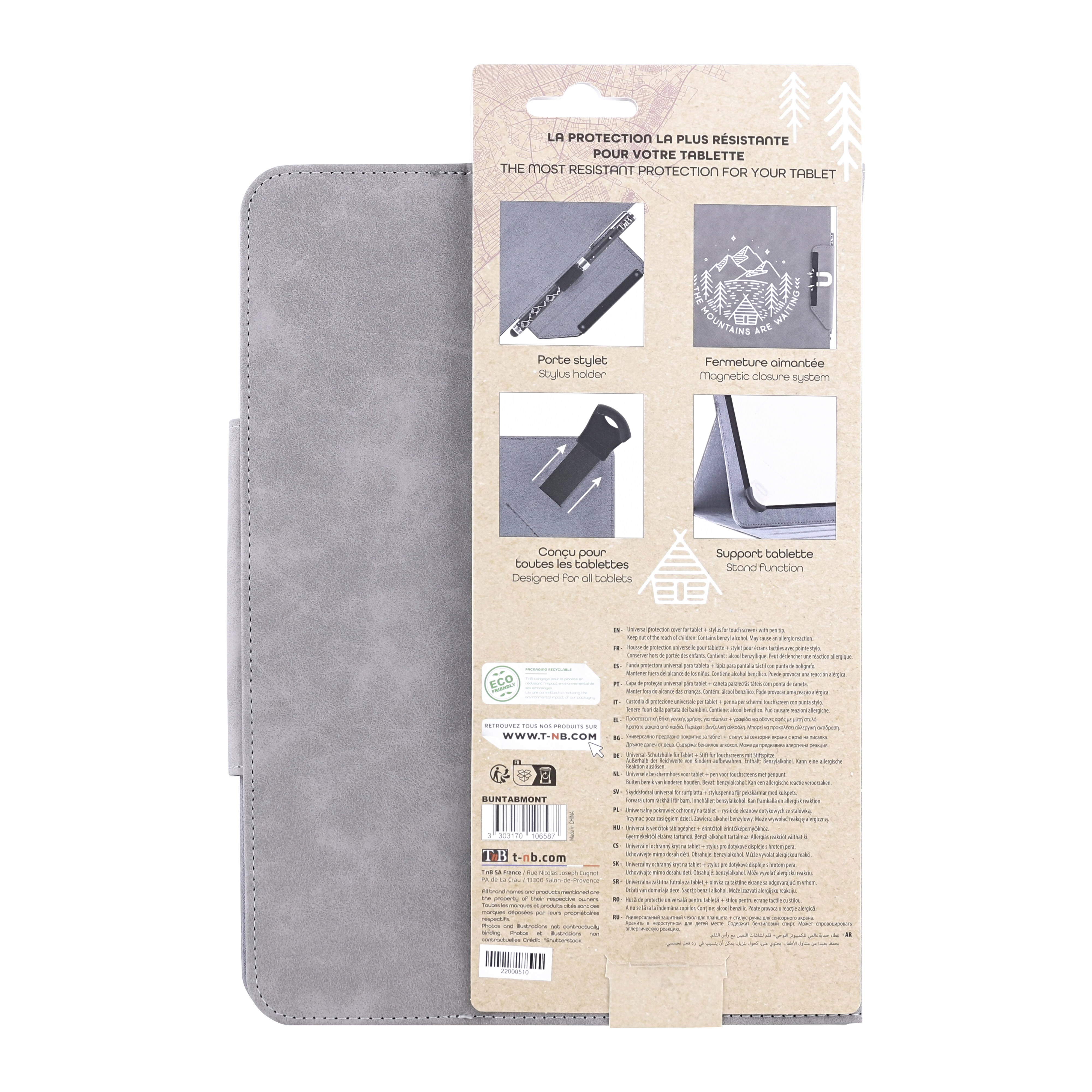 Universal folio case + stylus for 10