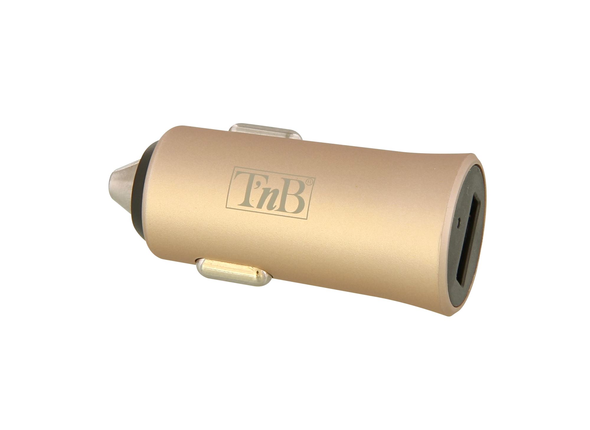 Chargeur allume-cigare 1XUSB-A 12W finition dorée1