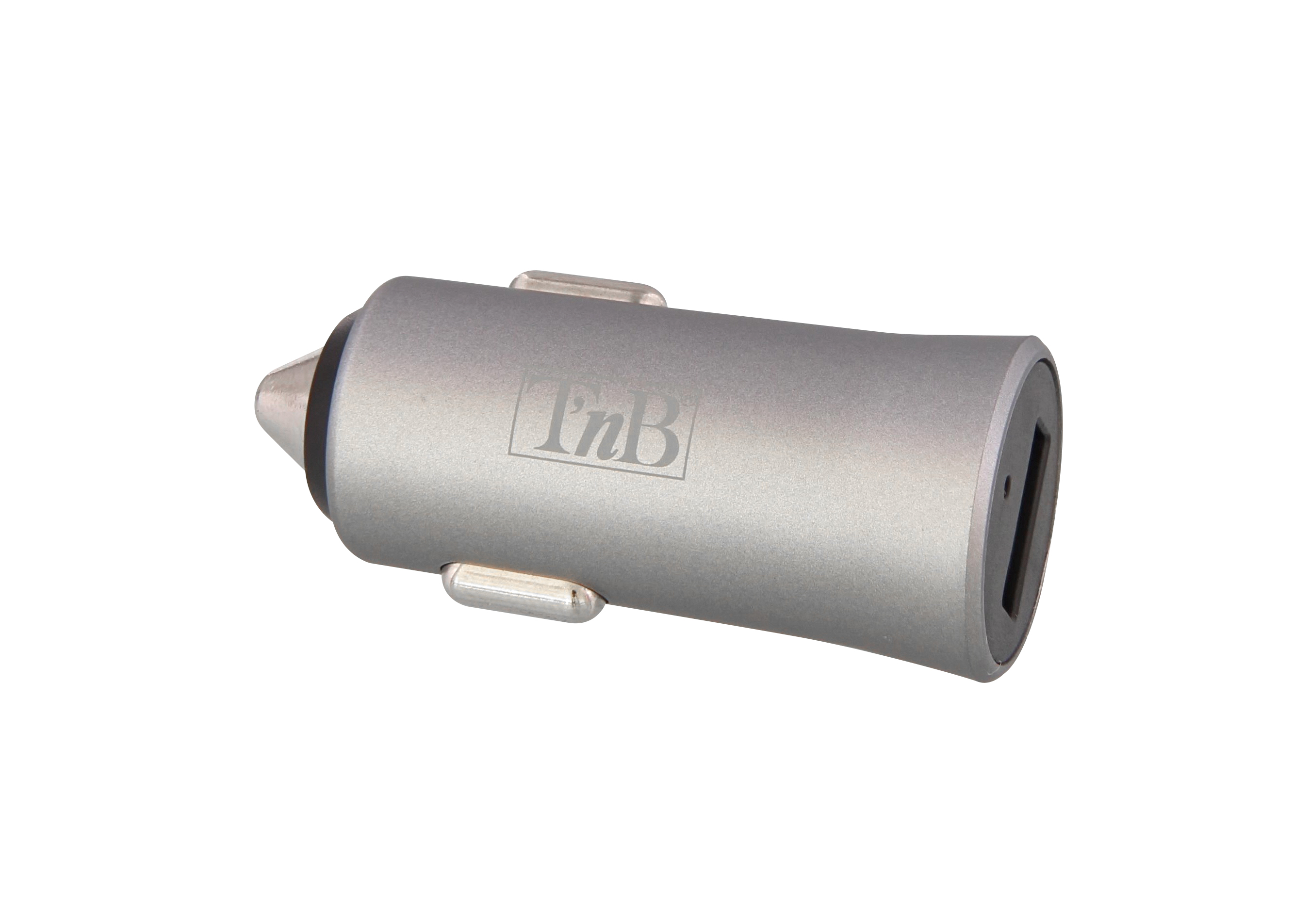 1XUSB-A 12W cigarette lighter charger silver finish1