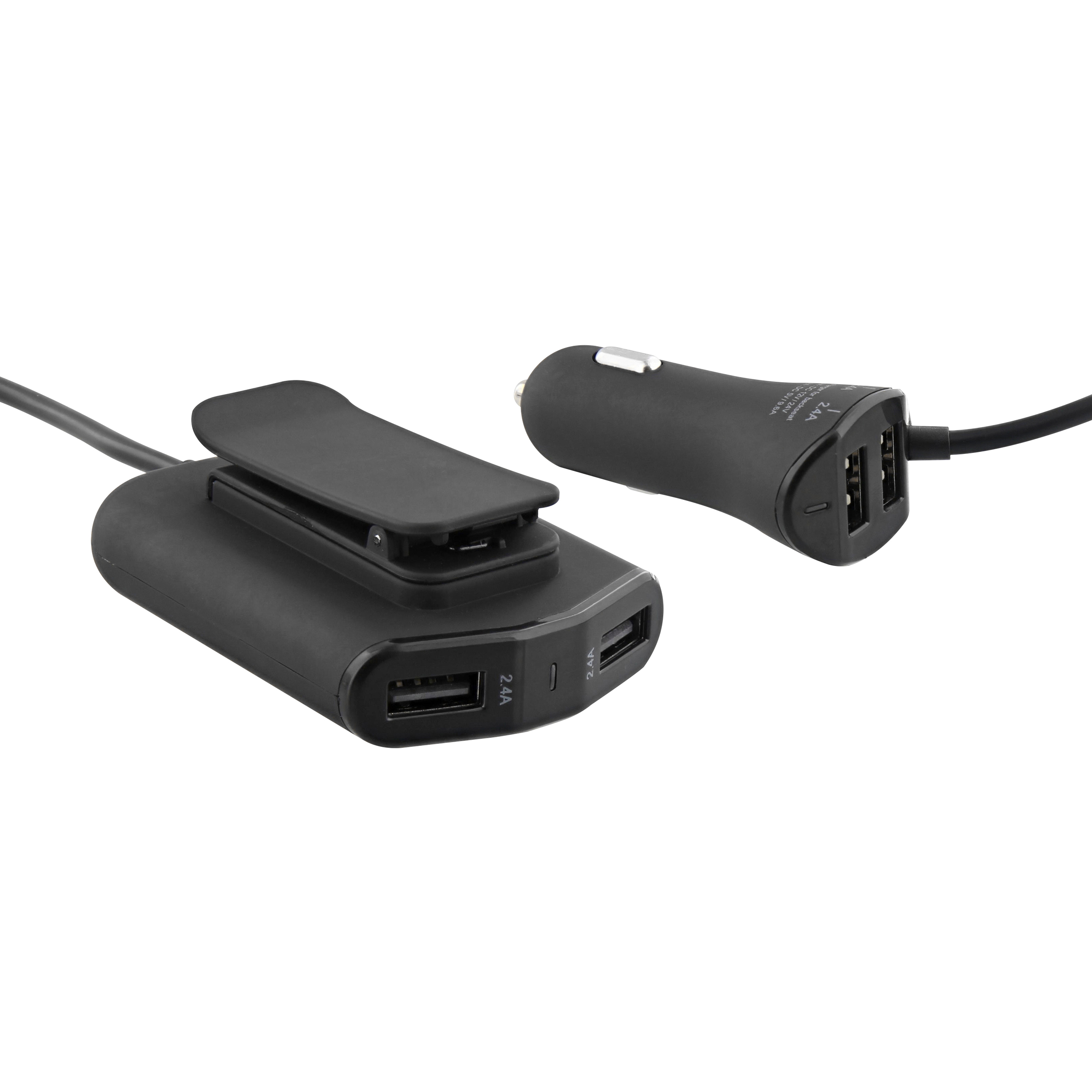 4XUSB-A 48W car charger including two remote ports1