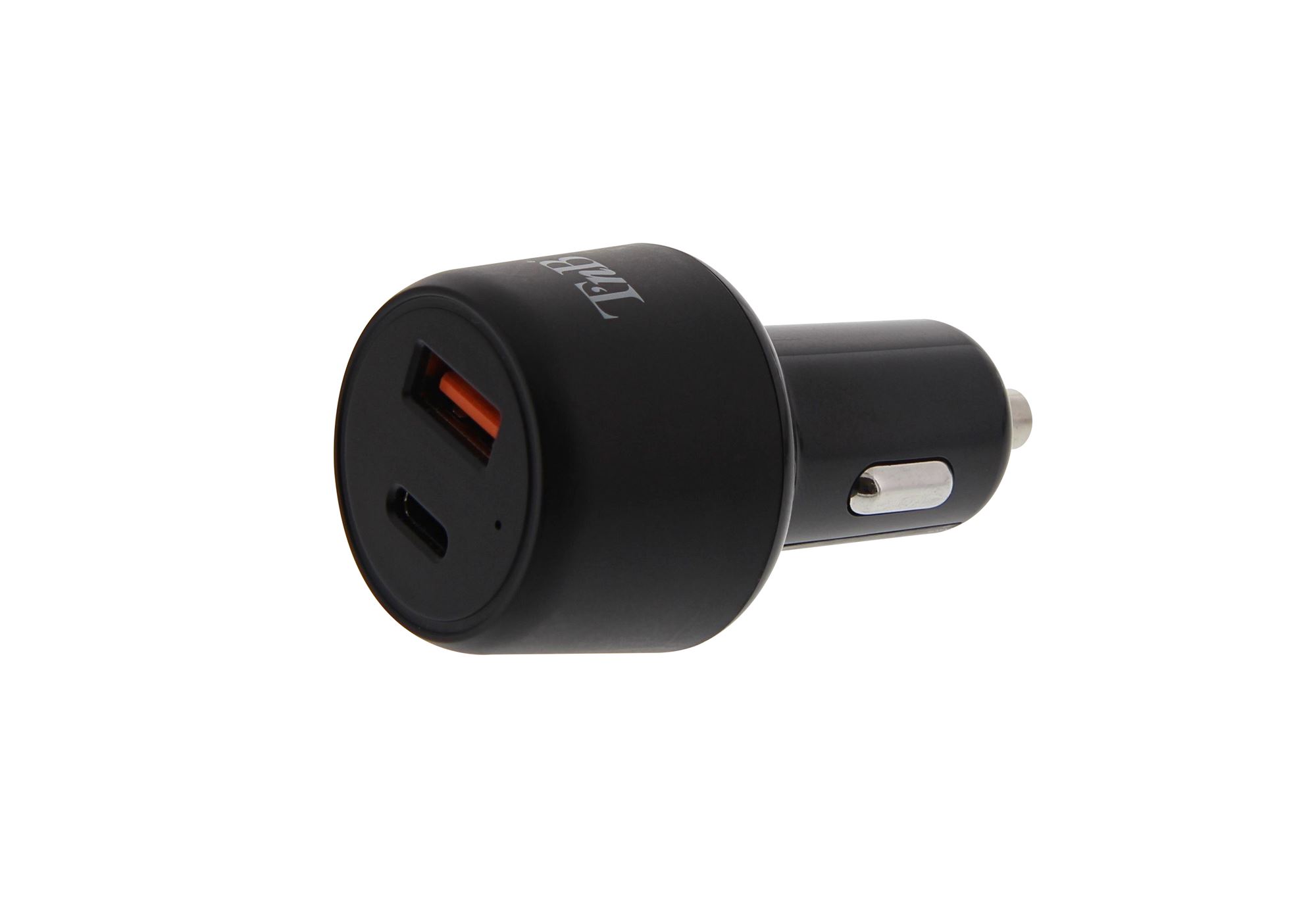 Cargador de mechero 1XUSB-A y 1XType-C de 48W1