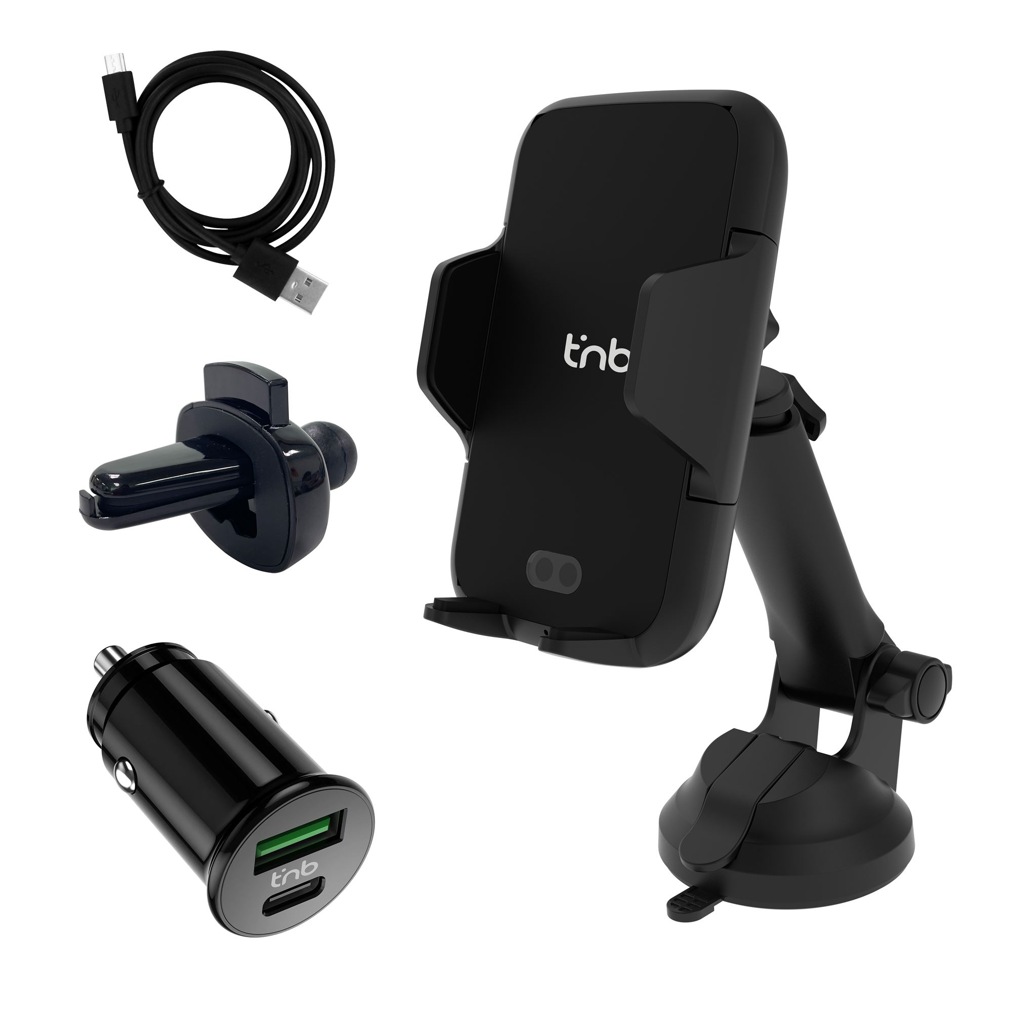 Pack 3 en 1 avec chargeur, câble et support motorisé multi-surfaces4