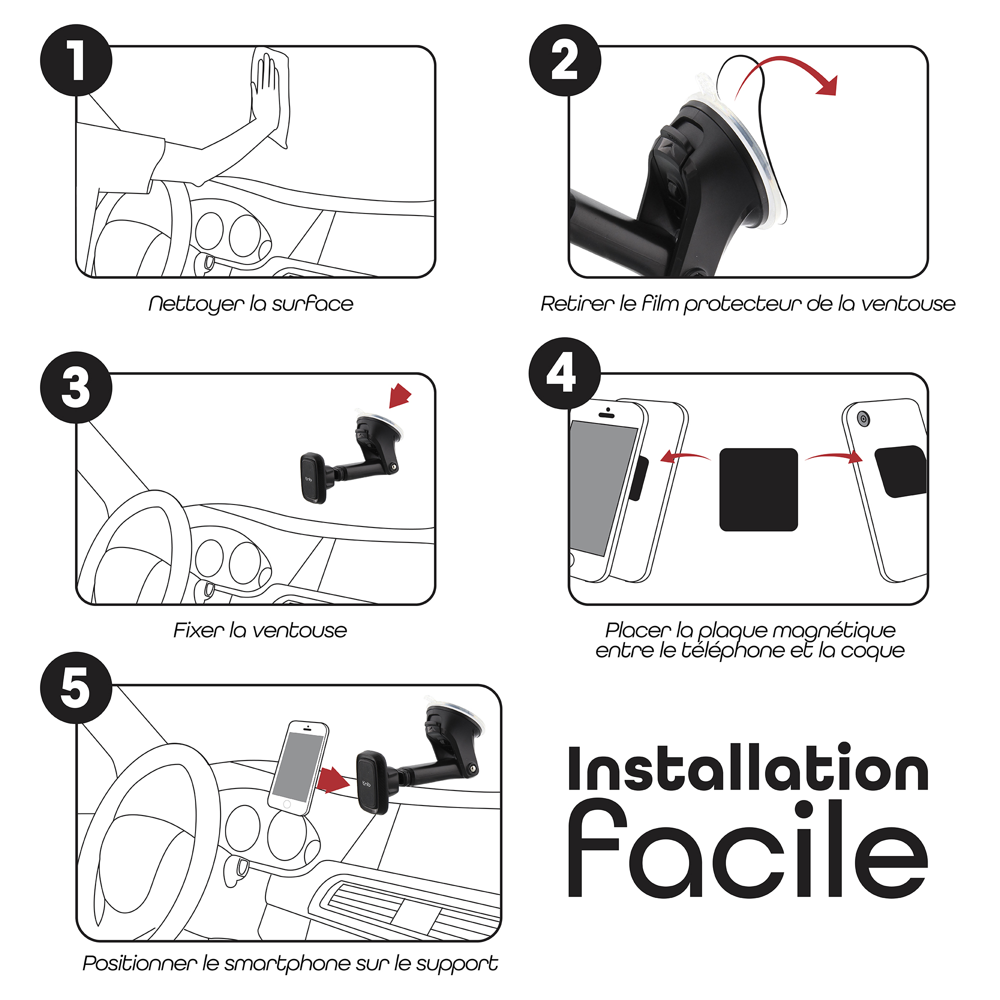 Telescopic suction cup magnetic support6