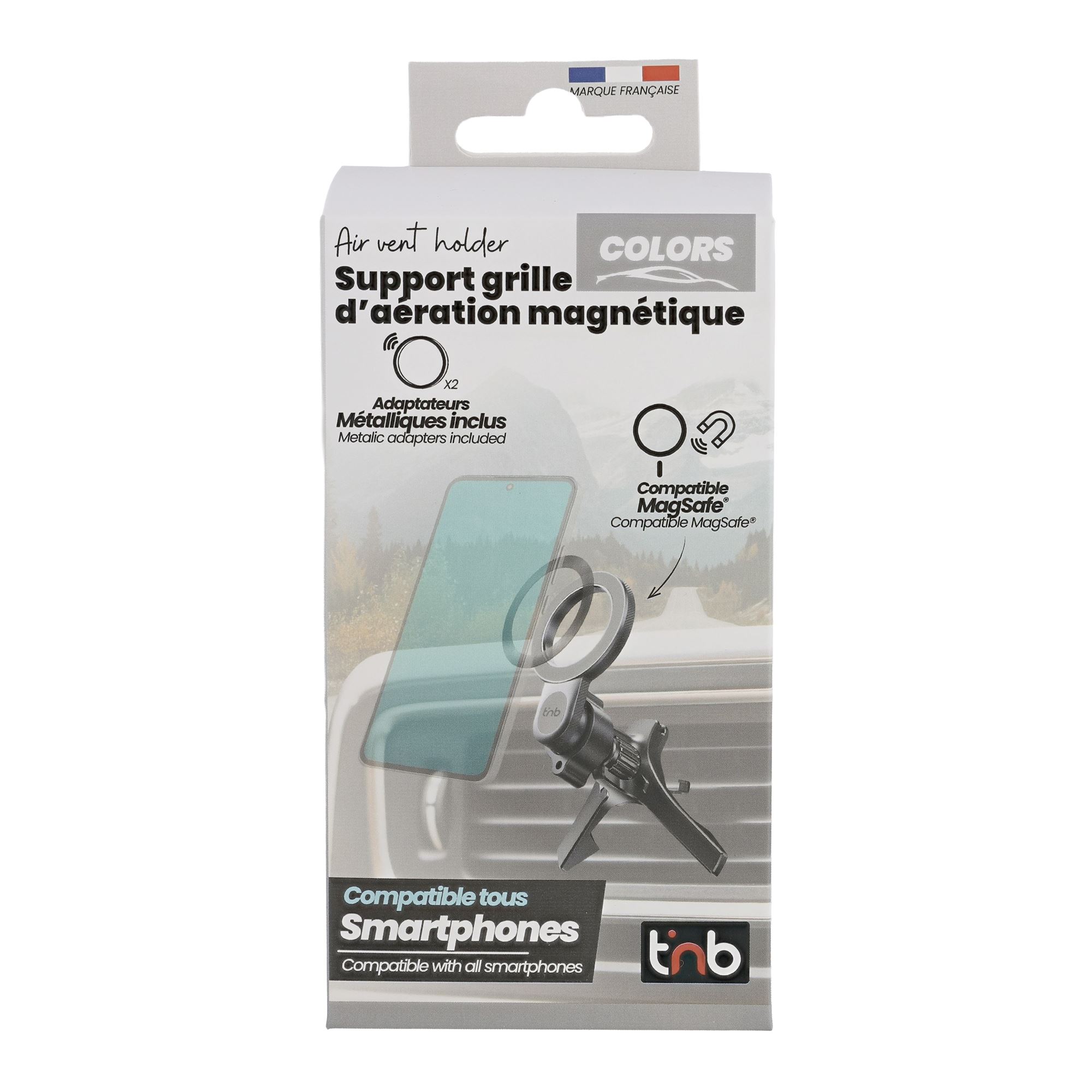 Soporte magnético universal para rejilla de ventilación compatible con Magsafe4