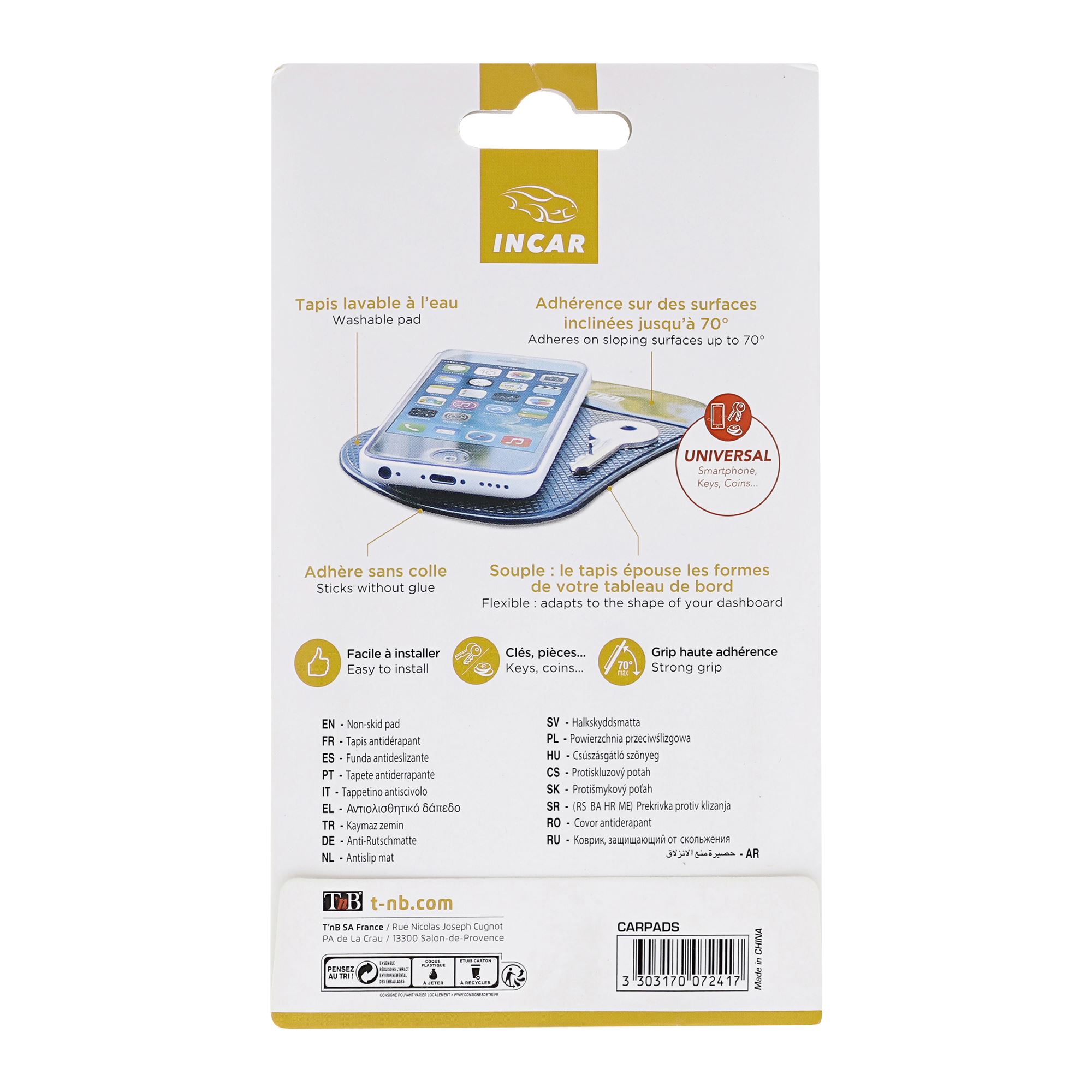 Tapis anti-dérapant pour tableau de bord2