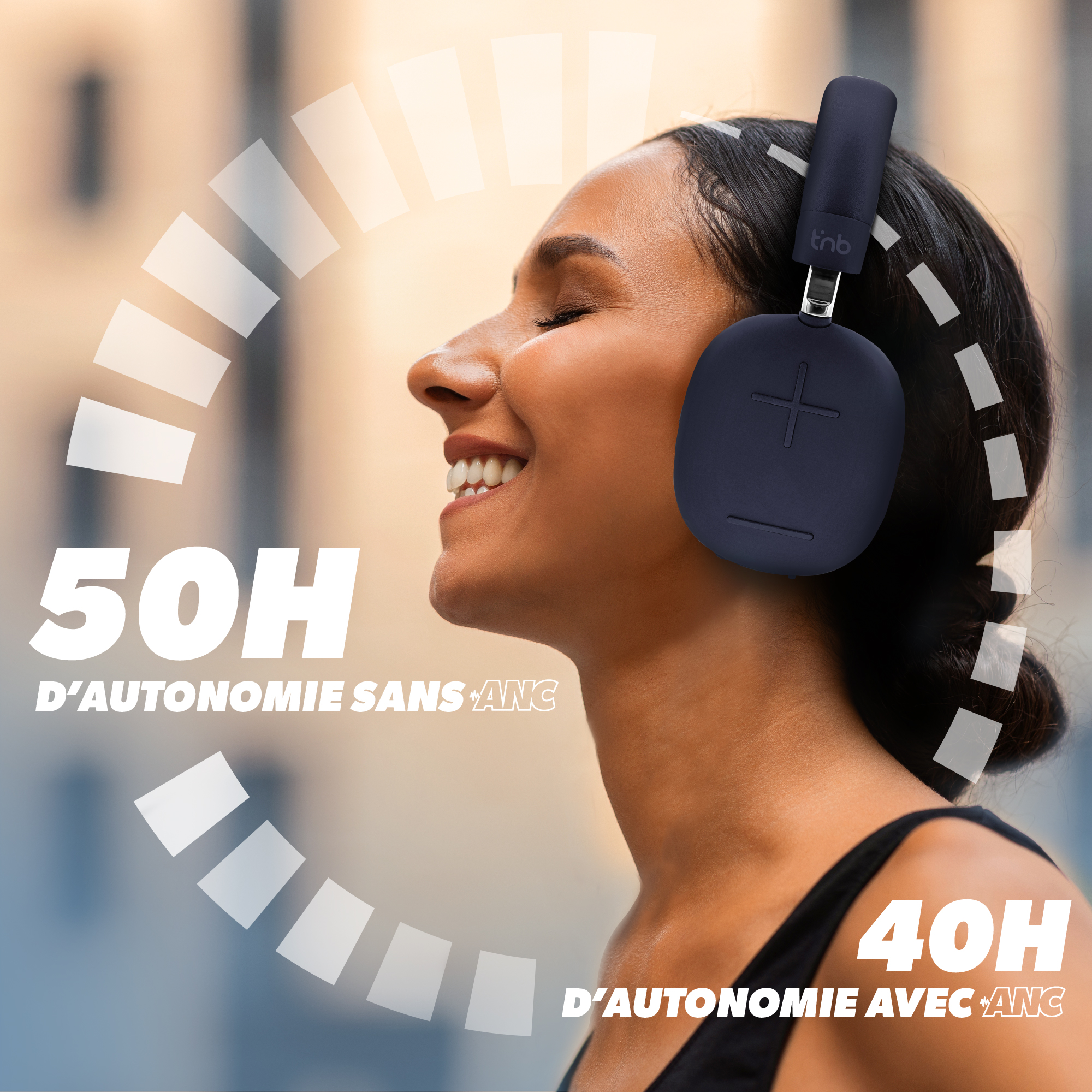 BOUNCE Active Noise Cancelling Bluetooth Headphones4