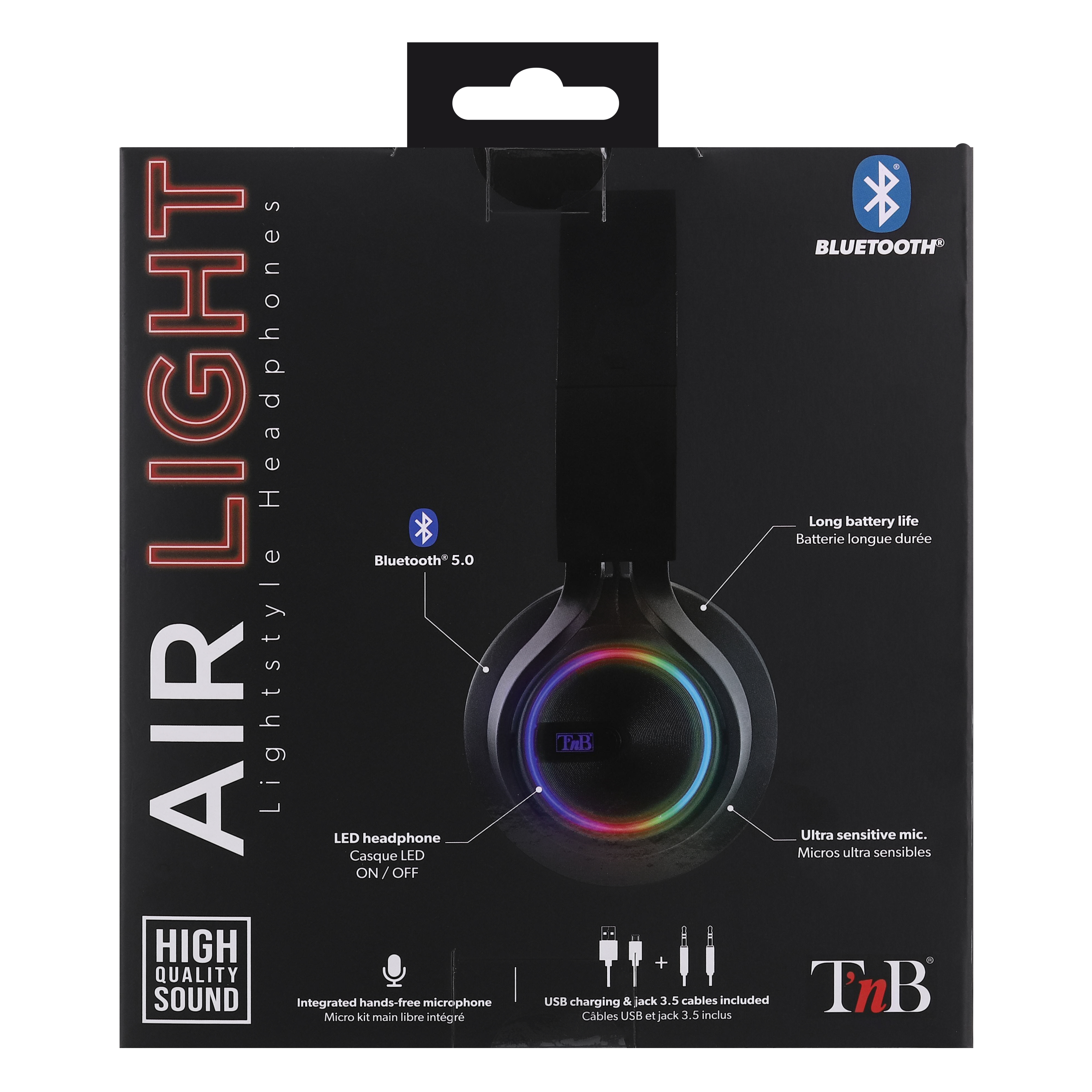 Casque bluetooth AIR LIGHT LED6