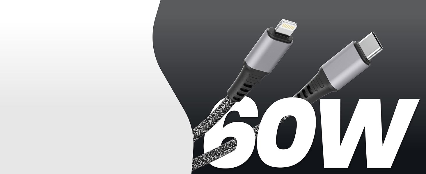 Câble USB-C vers Lightning connecteurs finition alu gris sidéral4