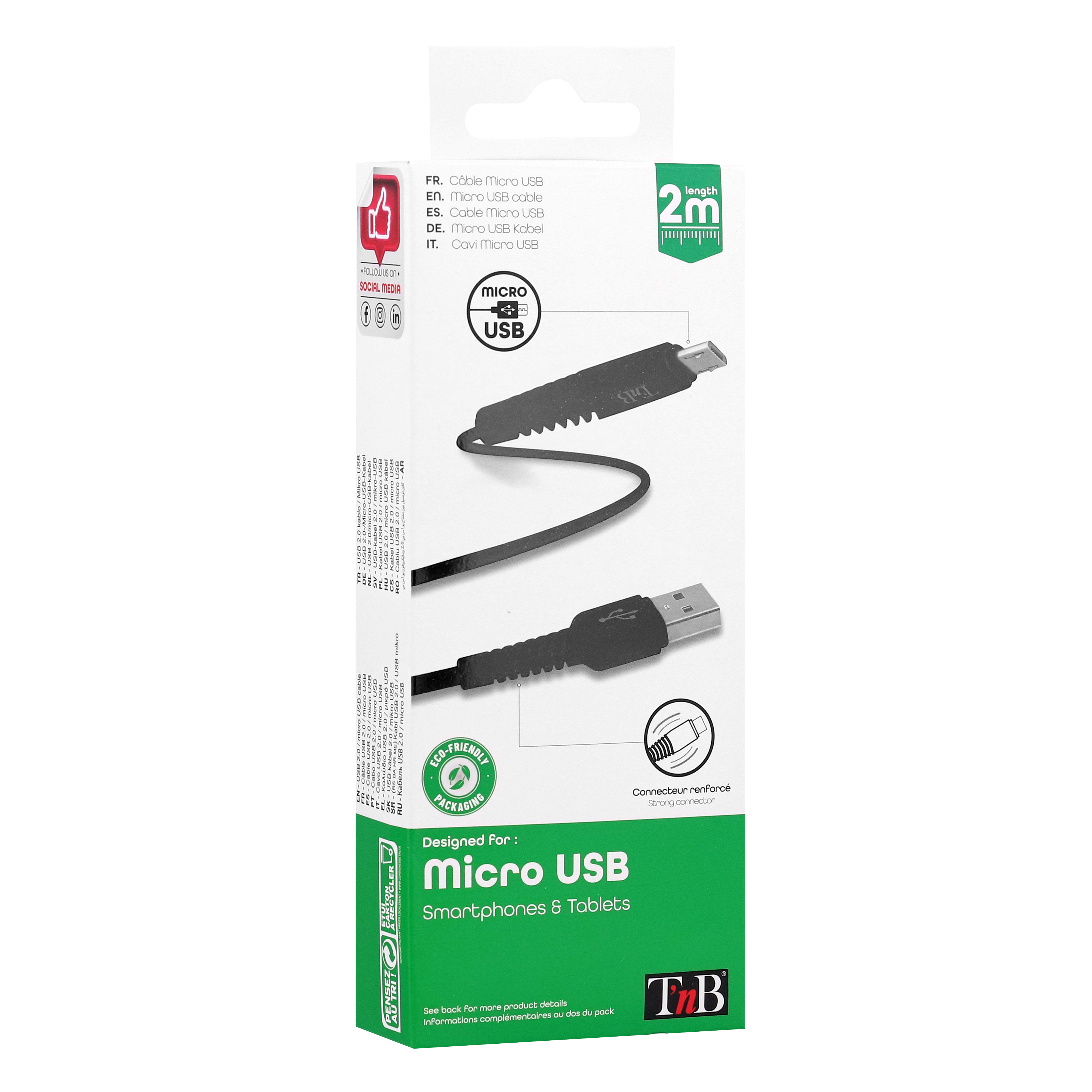 Câble Micro USB connecteurs renforcés3