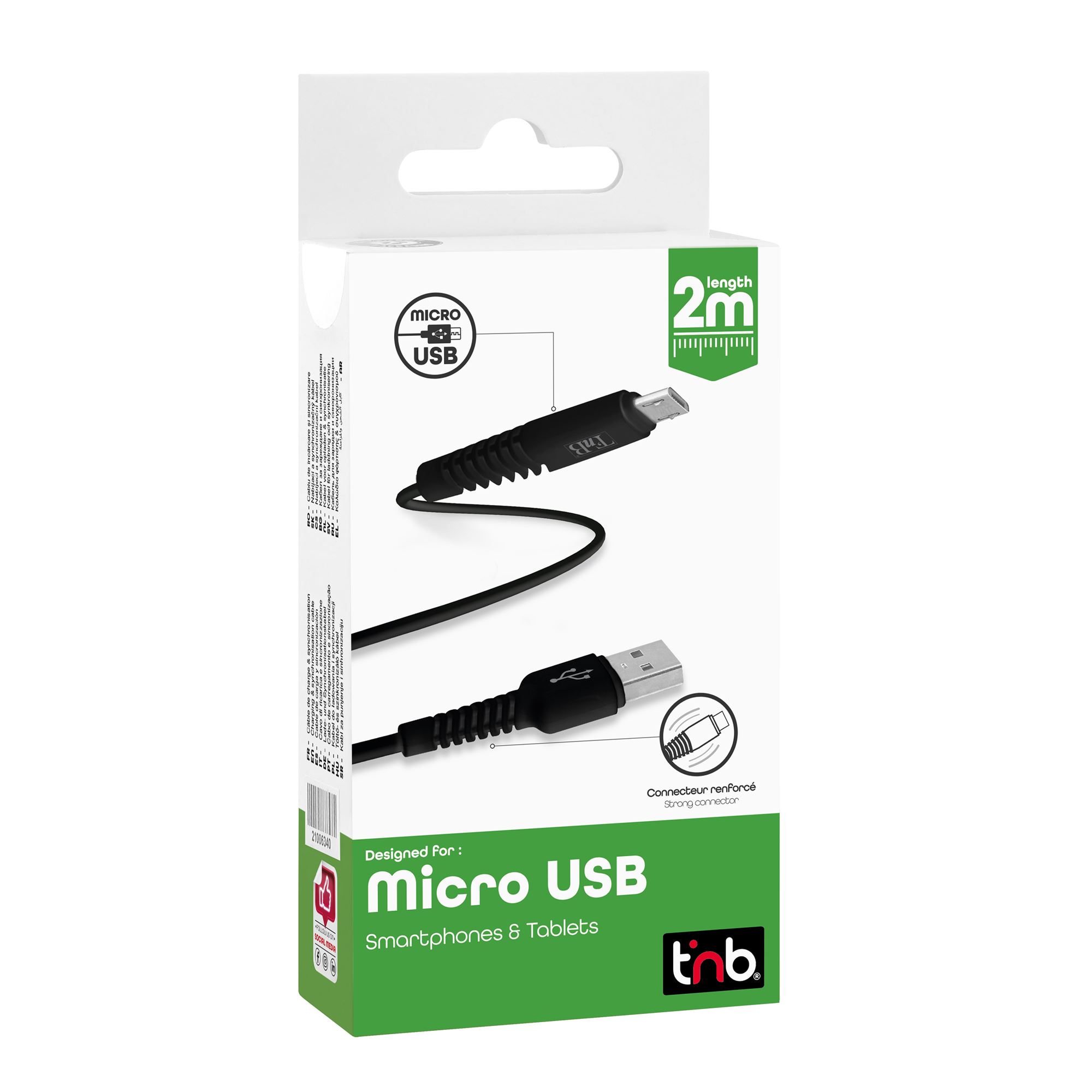 Micro USB cable with reinforced connectors3