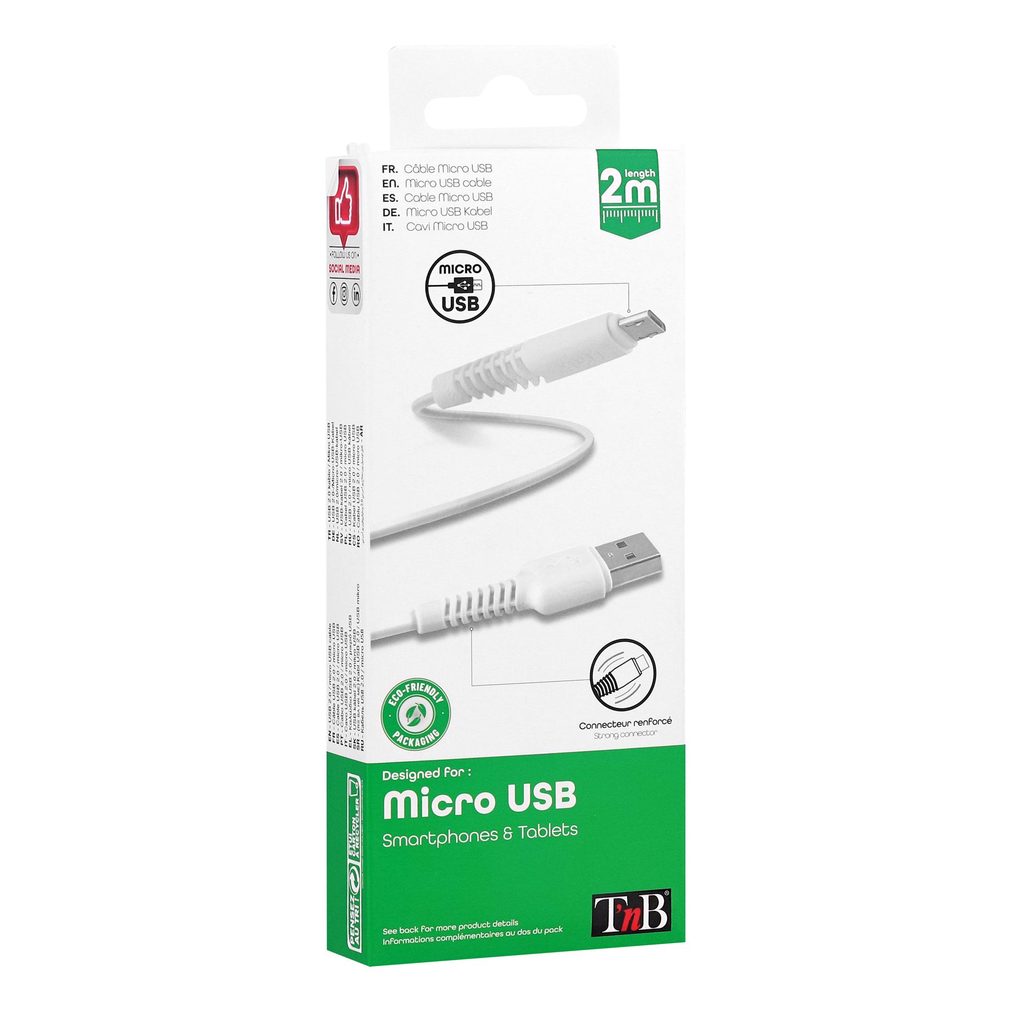 Câble Micro USB connecteurs renforcés3