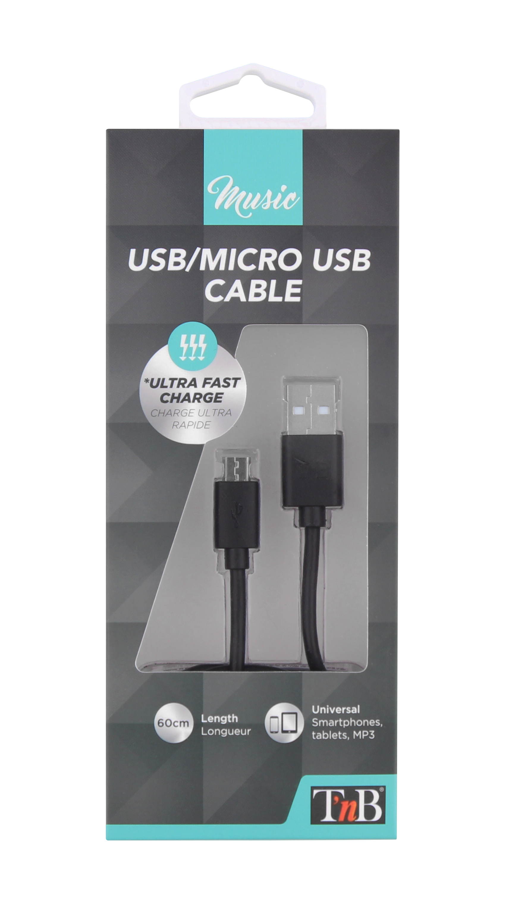 Câble USB / Micro USB 0,6m2