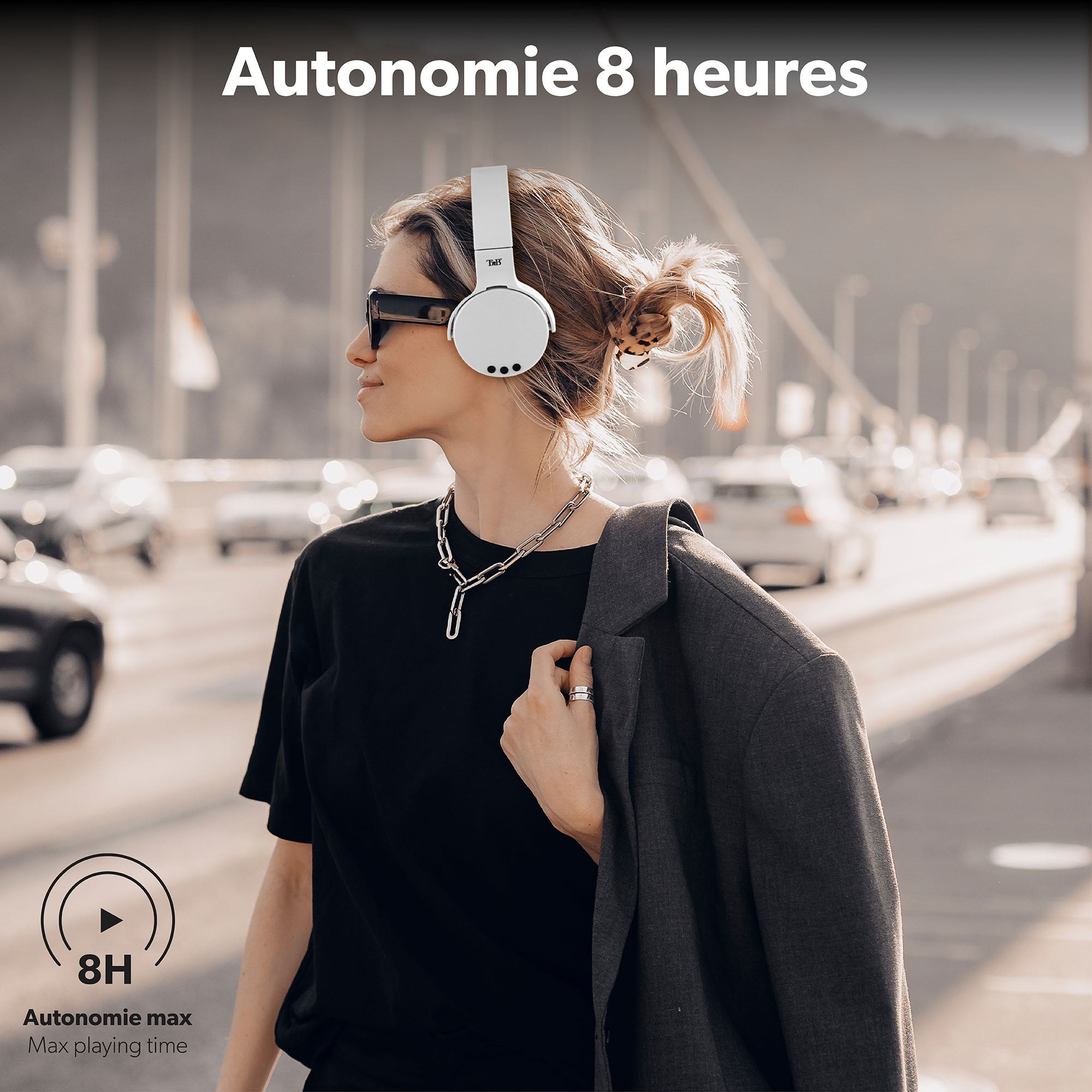 Casque Bluetooth SINGLE Silver4