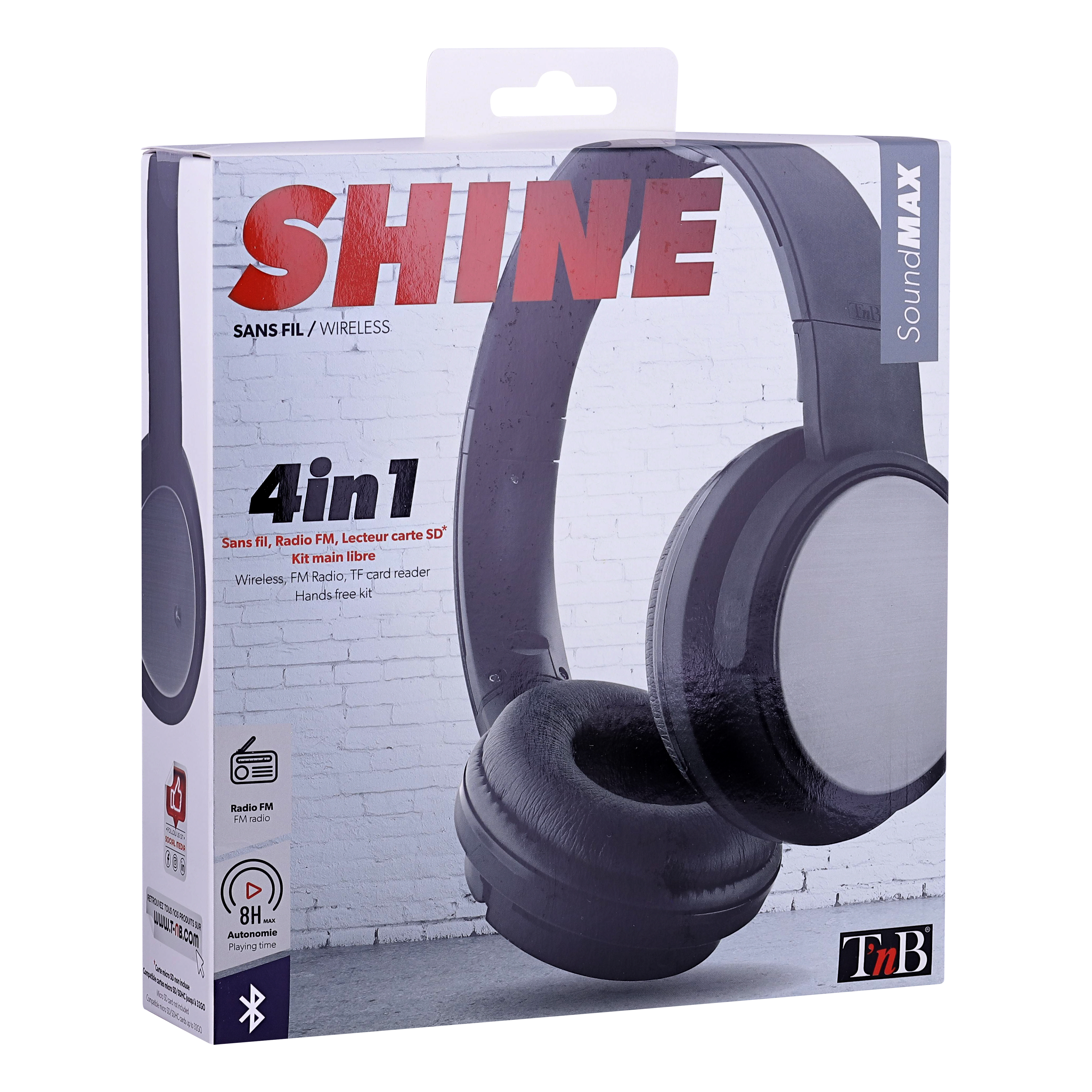 SHINE Bluetooth headset black5