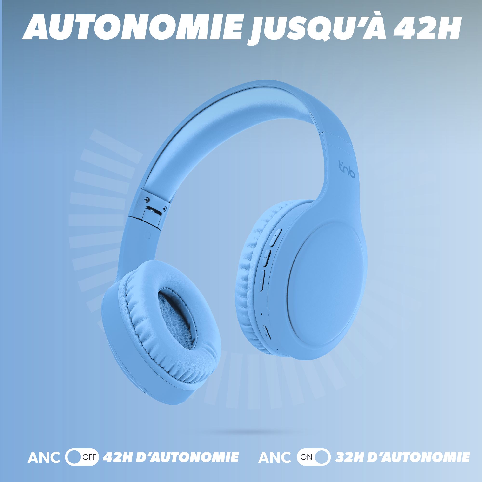 Casque Bluetooth à réduction de bruit active TONALITY4