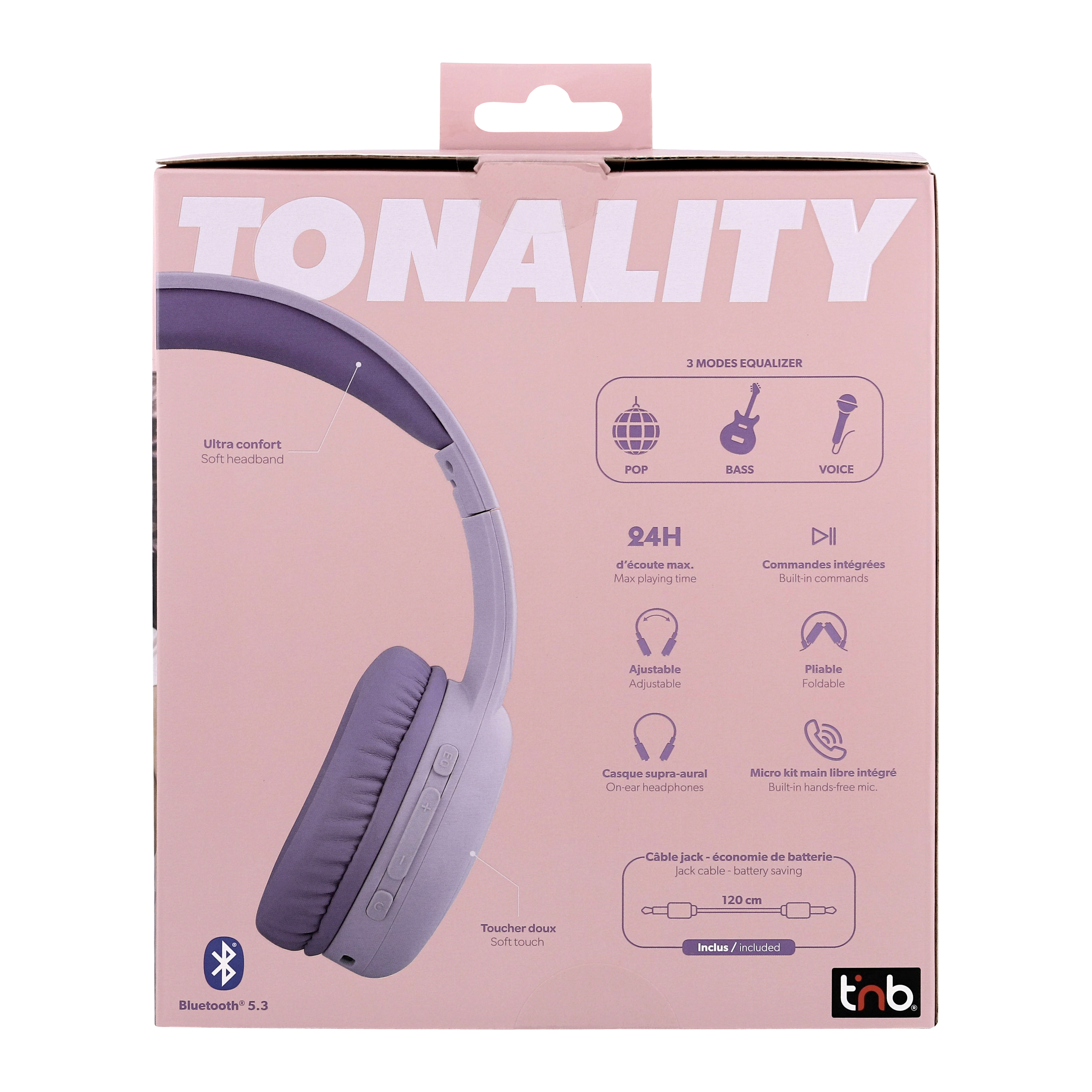 Auriculares Bluetooth supraaurales TONALITY6