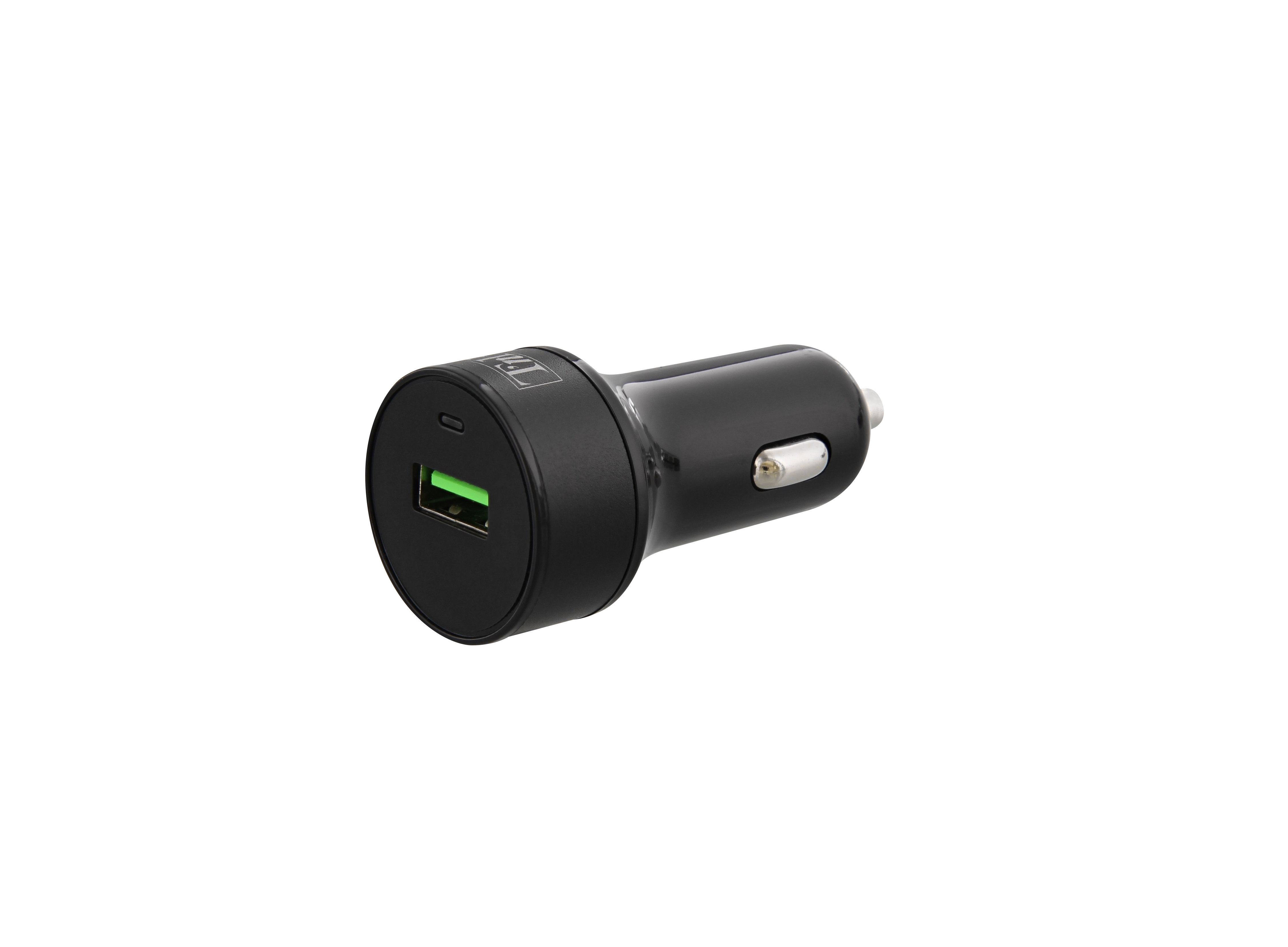 Chargeur allume-cigare quick charge 1XUSB-A 18W + câble micro USB3