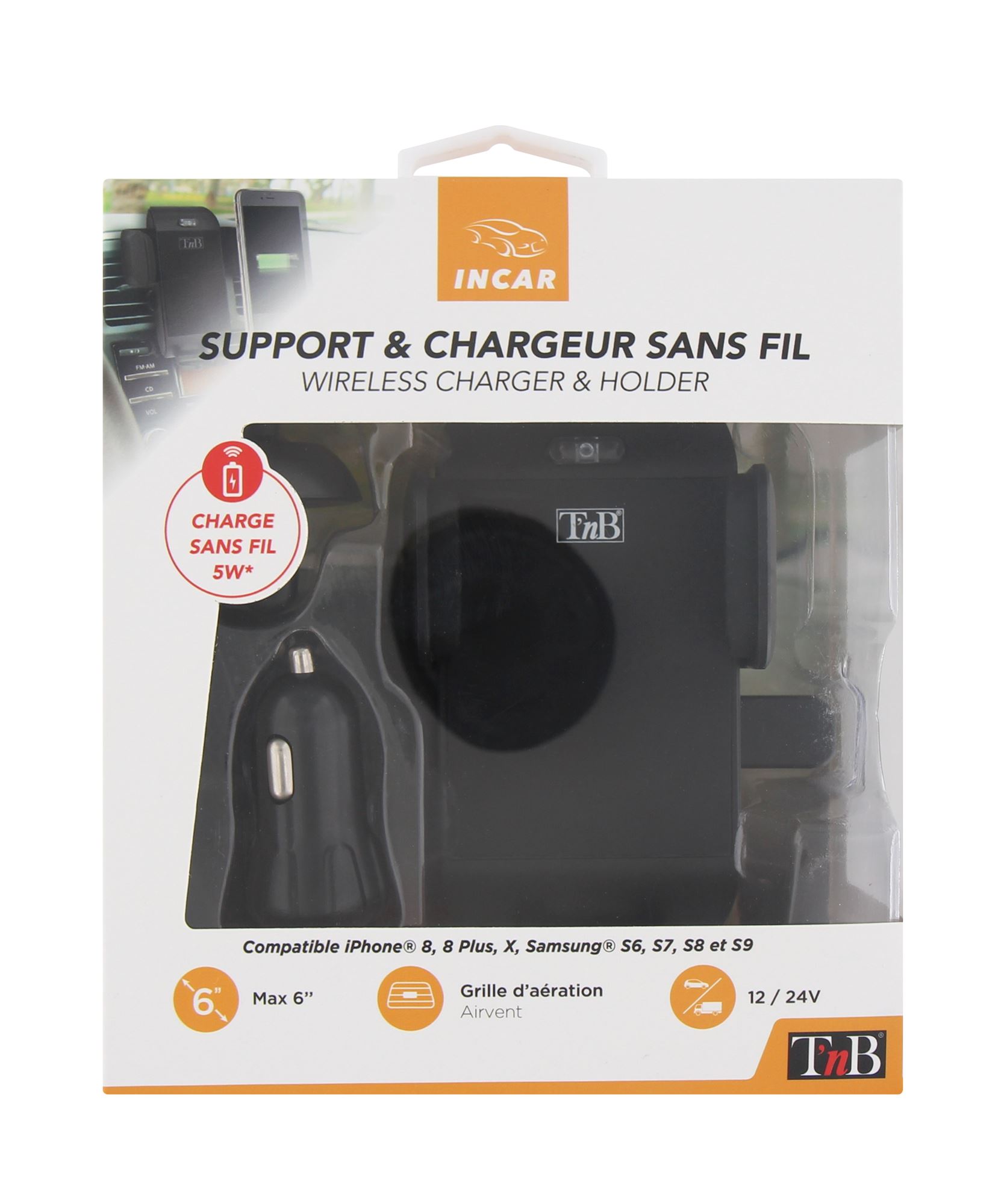 5W induction charging support jaw for air vent4