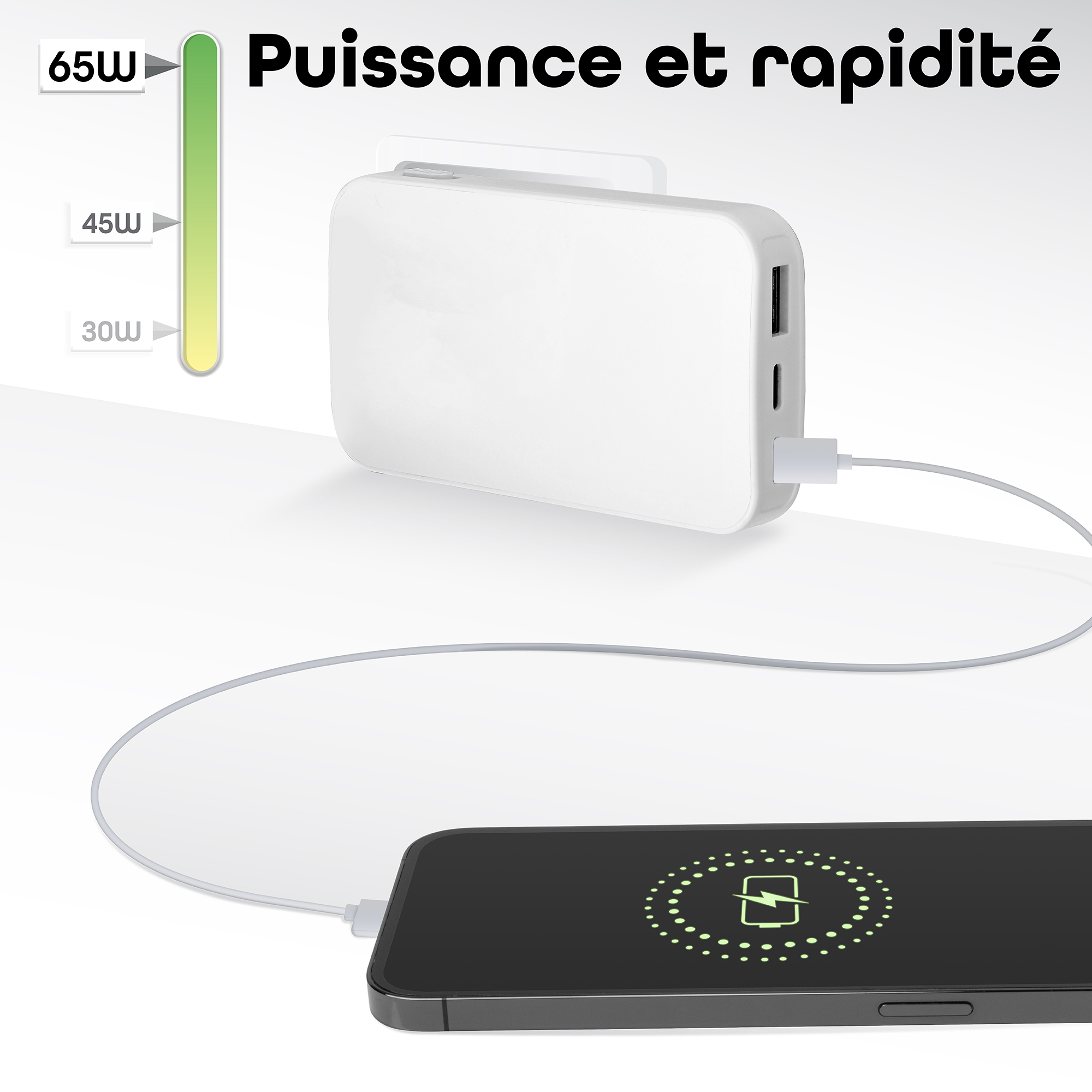 Chargeur GAN 3 USB prise pliable Power Delivery 65W4