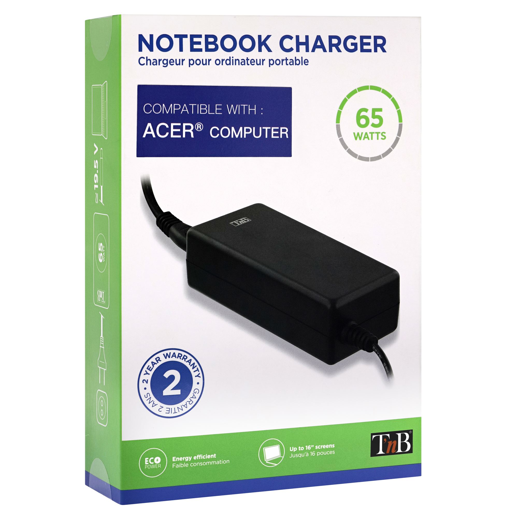 CARGADOR PARA PORTÁTIL ACER 65W4