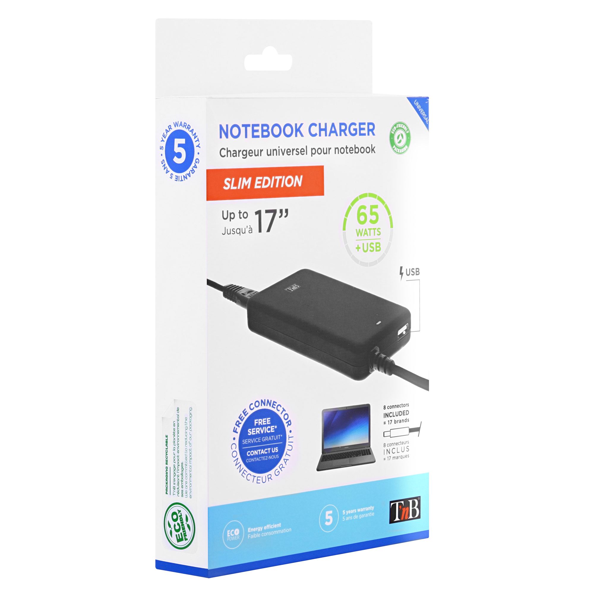 Chargeur slim universel 65W pour Notebook6