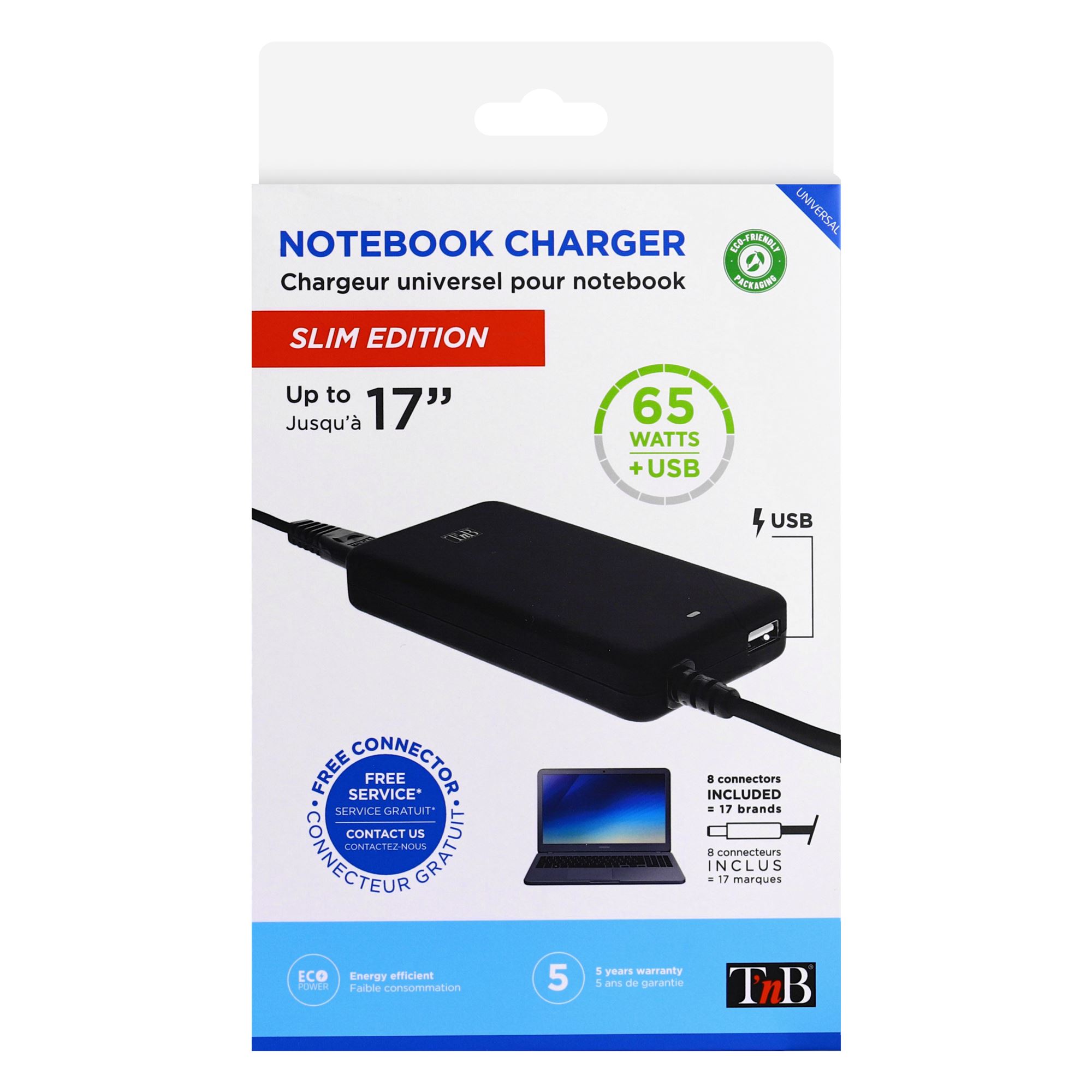 Chargeur slim universel 65W pour Notebook7