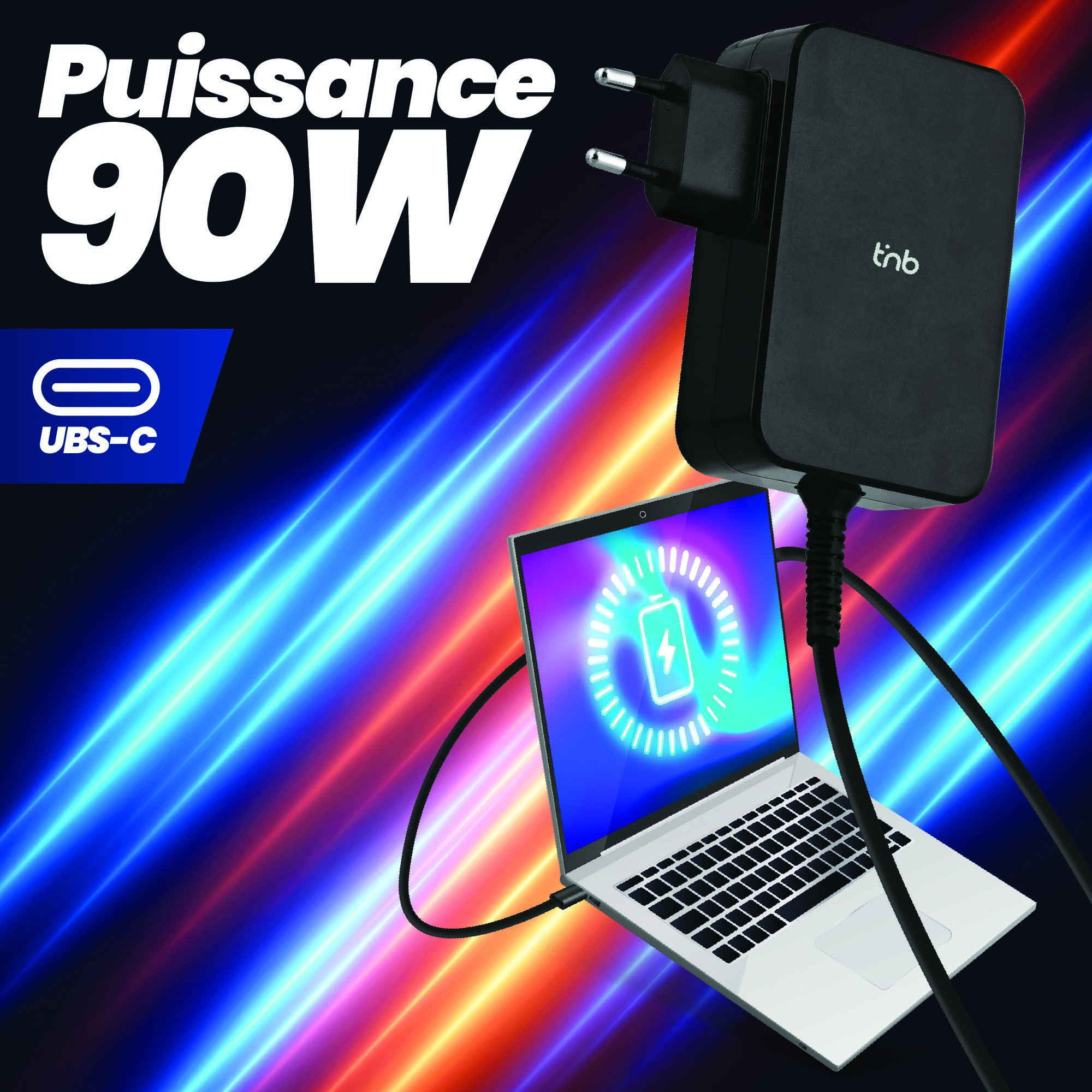 Chargeur universel USB-C 90W3