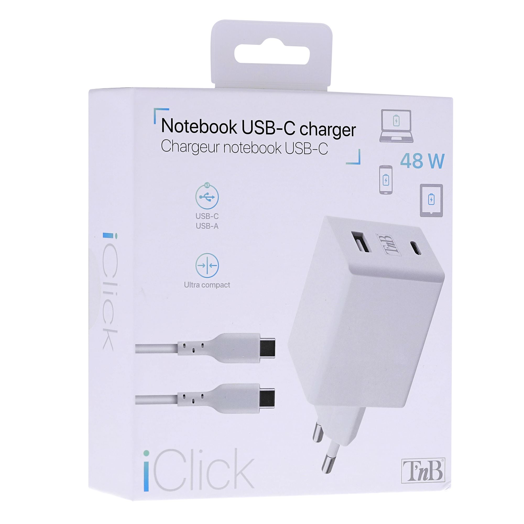 Mini chargeur universel USB Type-C 48W iClick5