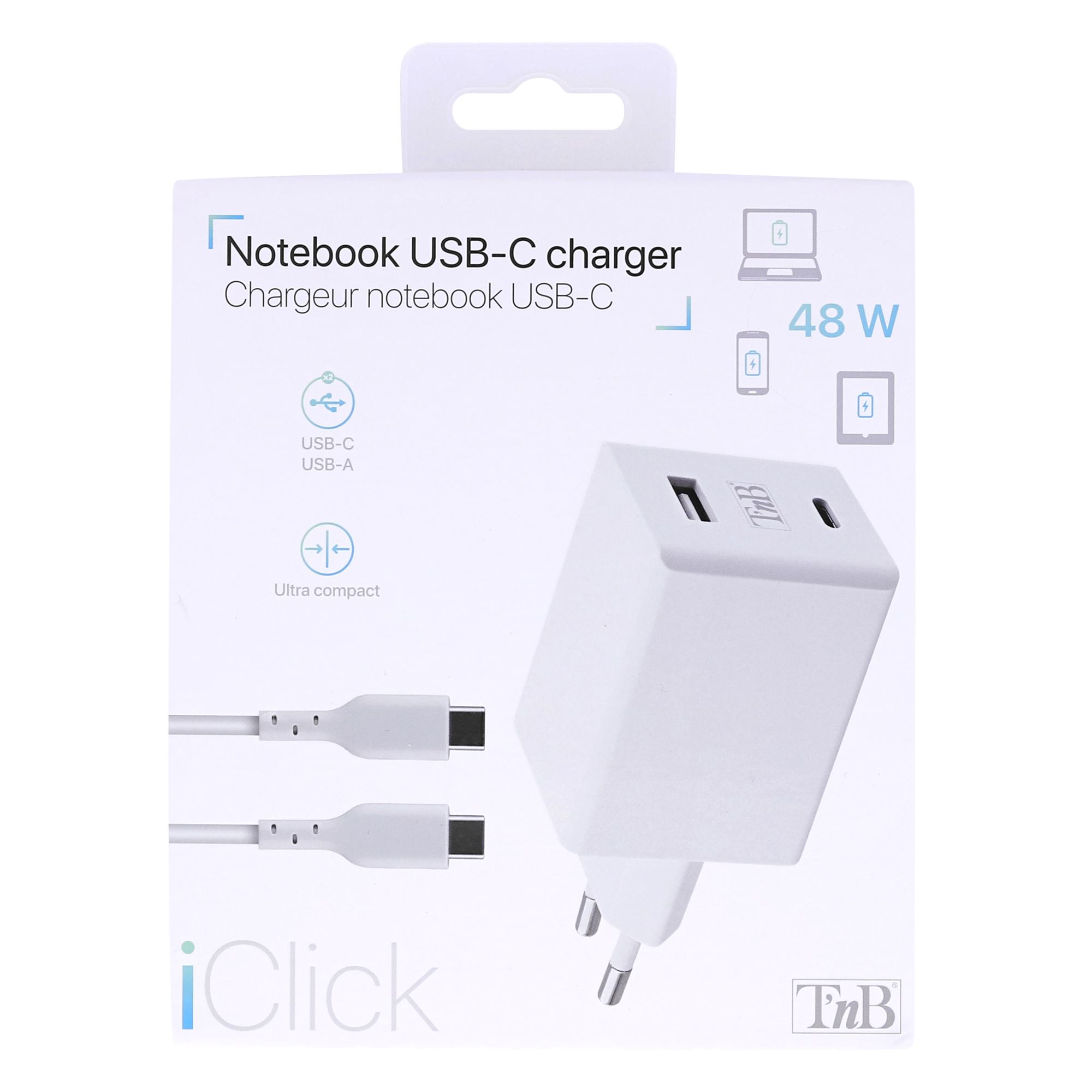 Mini chargeur universel USB Type-C 48W iClick6