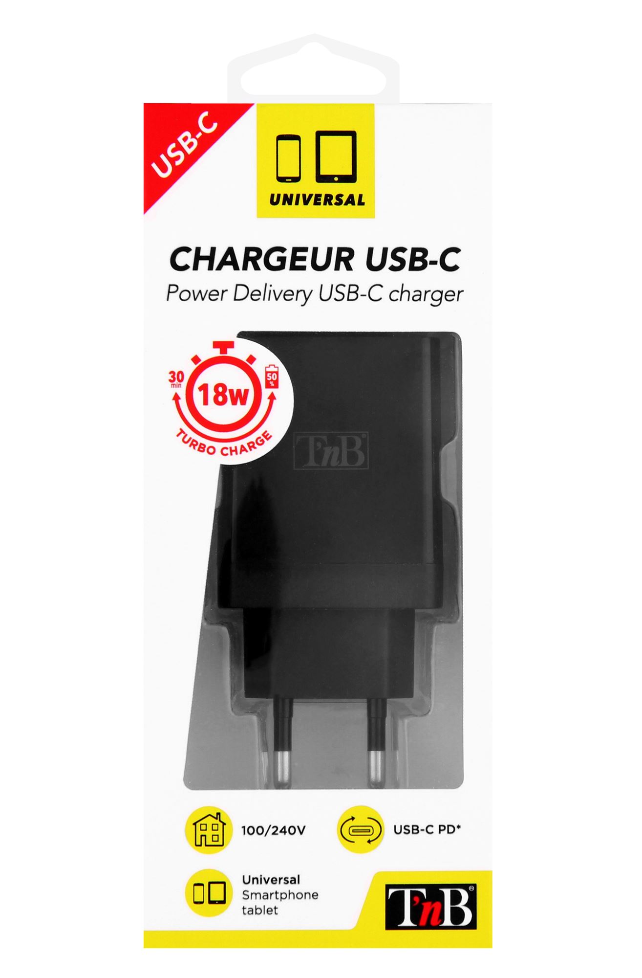 1 cargador de red USB tipo C Power Delivery de 18 W6