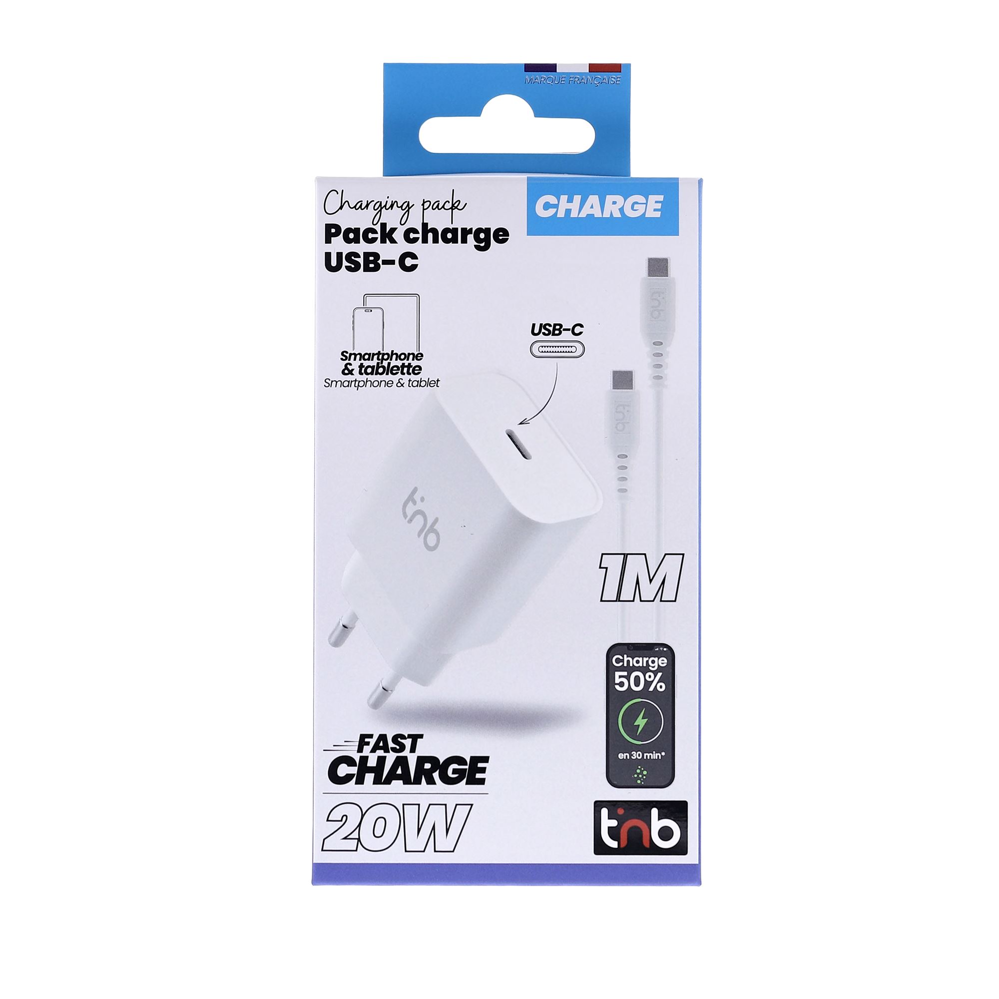 1 USB-C Power Delivery 20W mains charger5